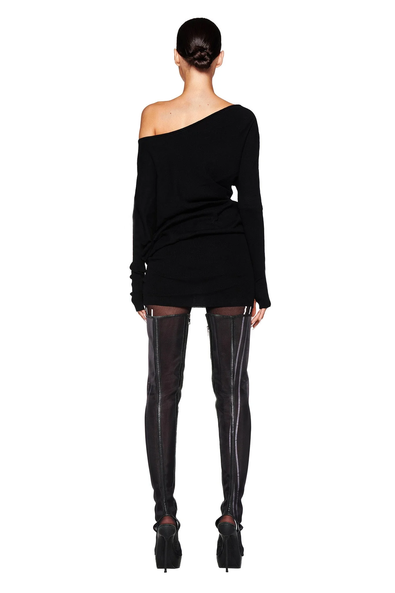 GISELLE MINI DRESS - BLACK - Image 3