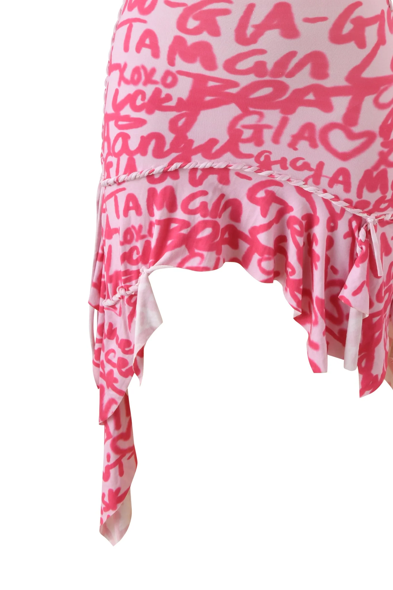 HONEY MACRAME MINI DRESS - PINK WRITING ON THE WALL - Image 9