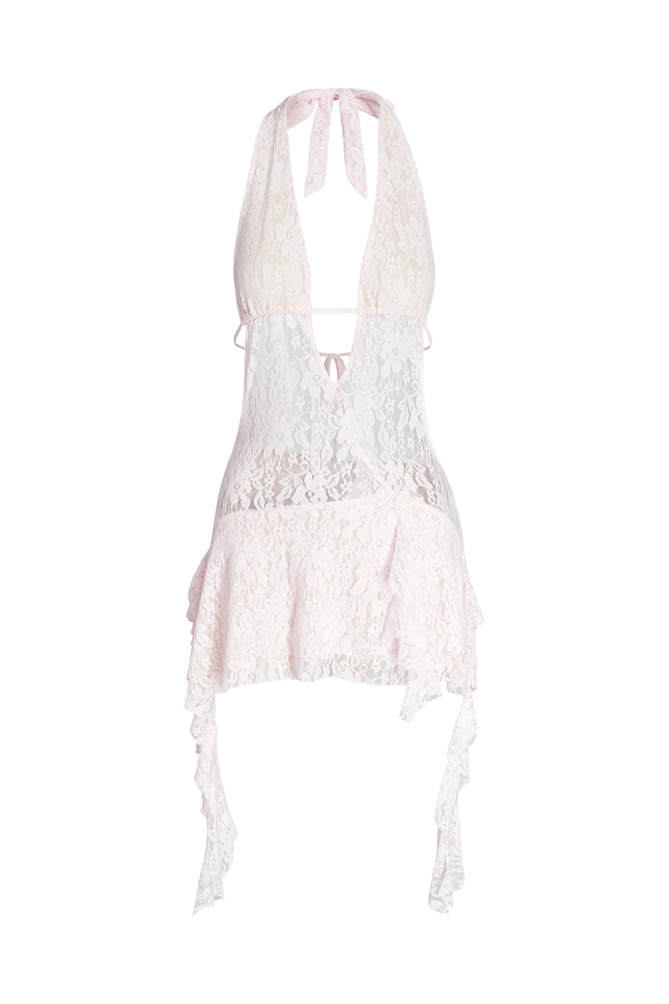 IRISIA LACE DRESS - PINK : LACE - Image 7