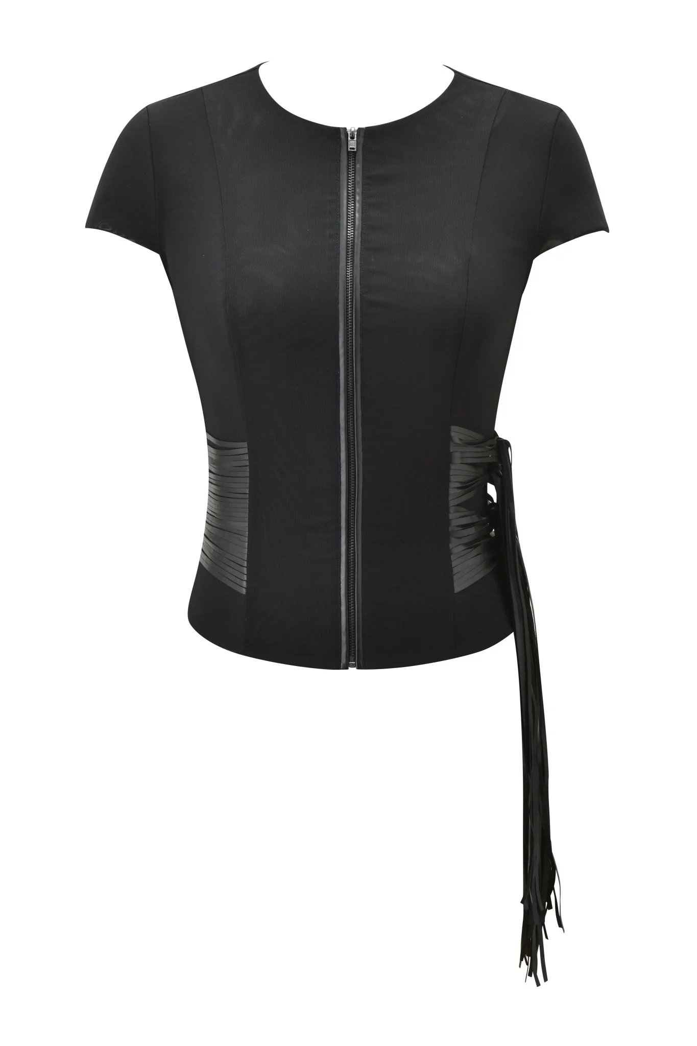 ISELDA FRINGE TOP - BLACK - Image 7