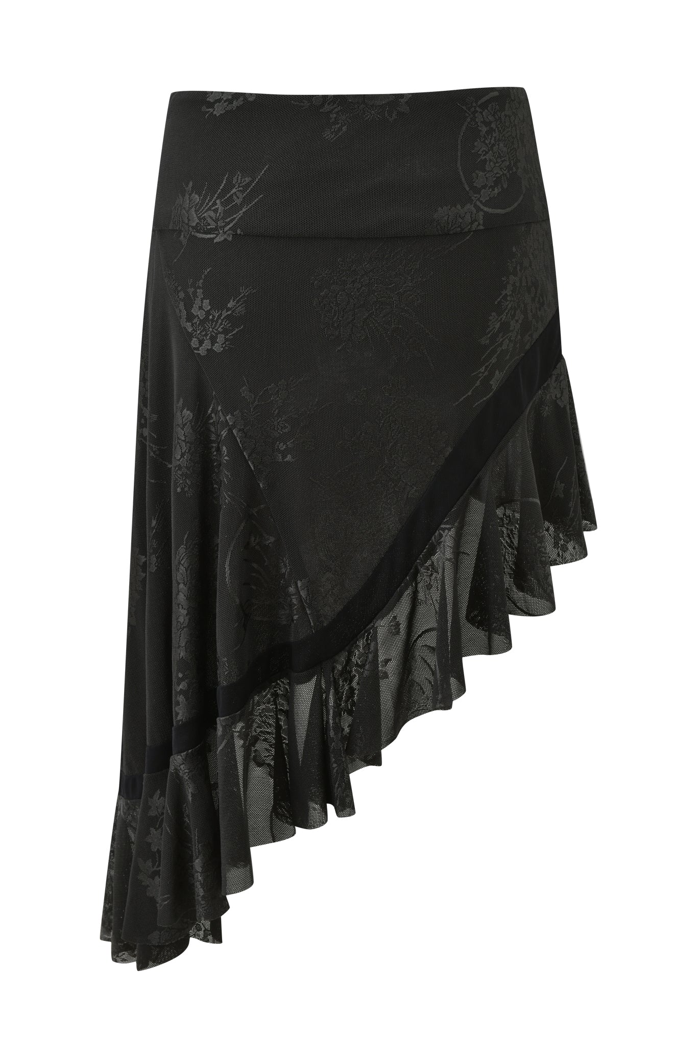 ISOLAE ASYMMETRICAL MINI SKIRT - BLACK - Image 8
