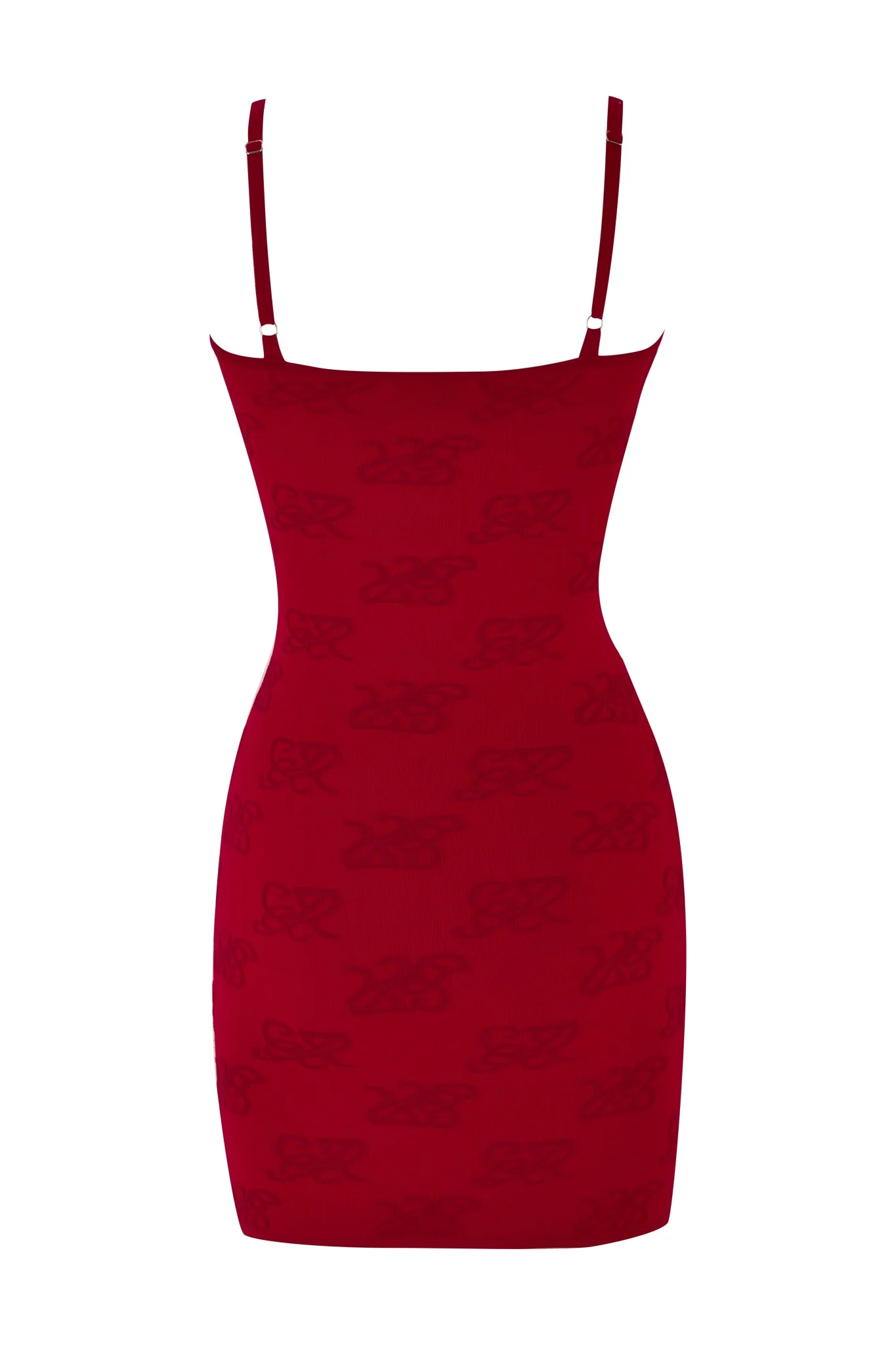 IVY MINI DRESS - RED : BURGUNDY - Image 8