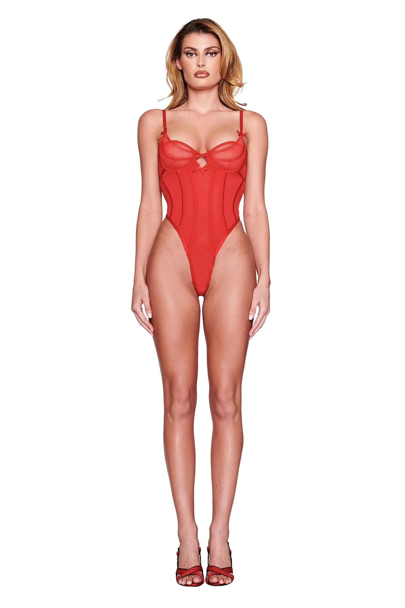 JACQUELINE BODYSUIT - RED - Image 2