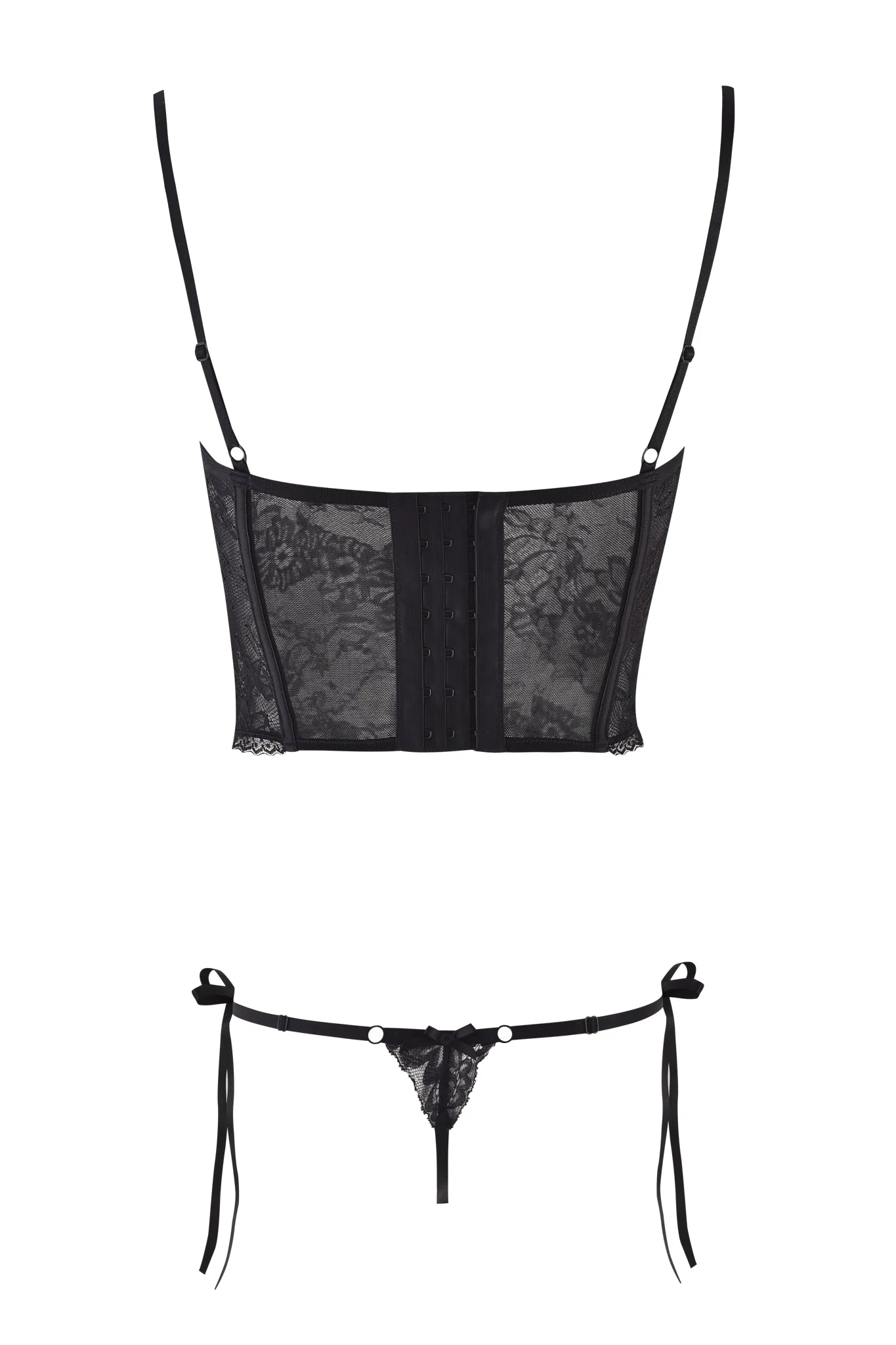 JACQUELINE BUSTIER SET - BLACK - Image 8