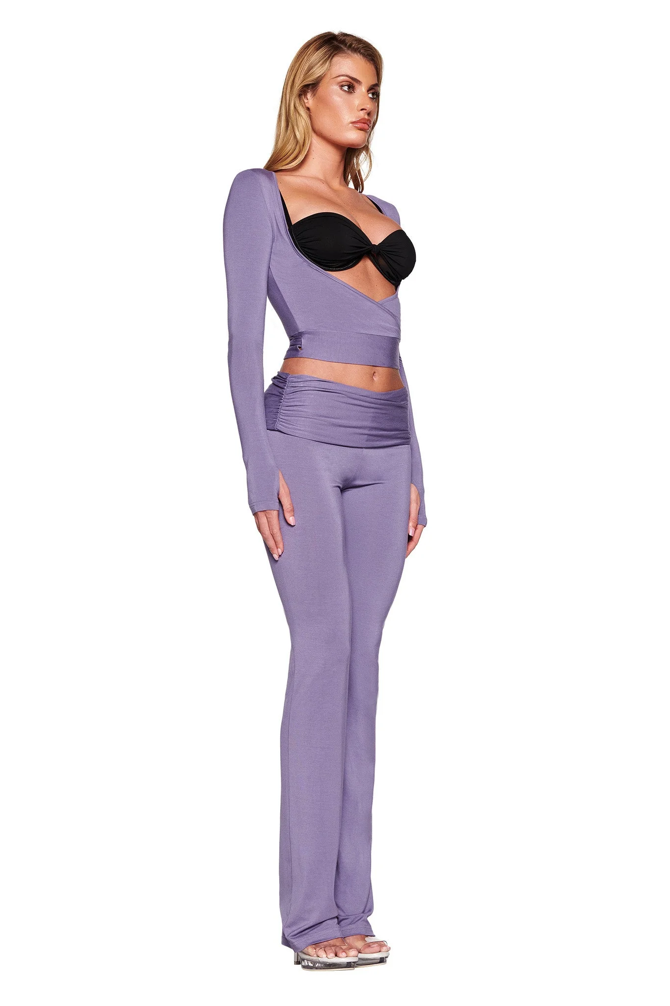 JANNIS PANT - PURPLE : DUSTY LILAC - Image 2