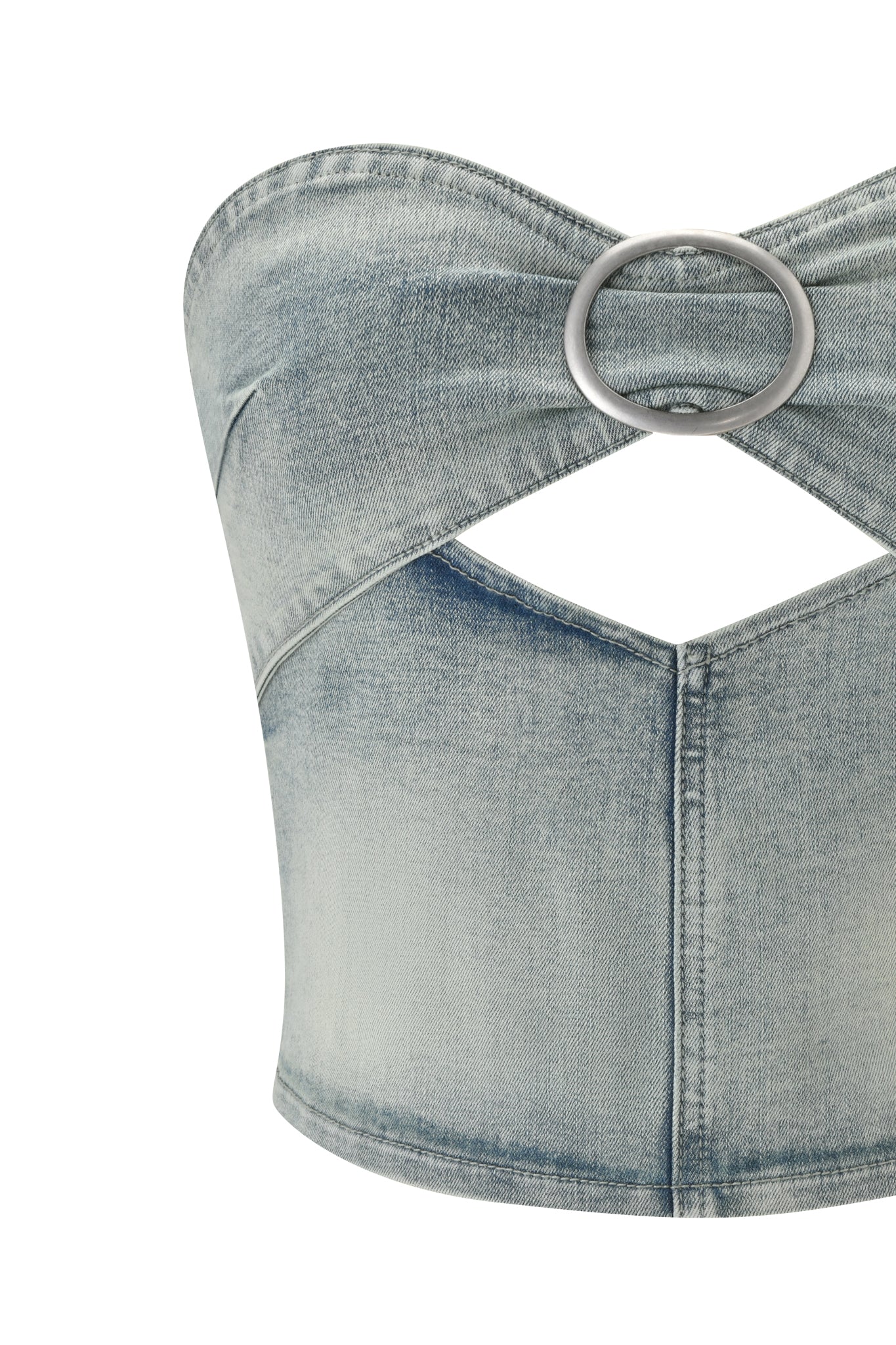 JENN DENIM BOOB TUBE - BLUE - Image 10