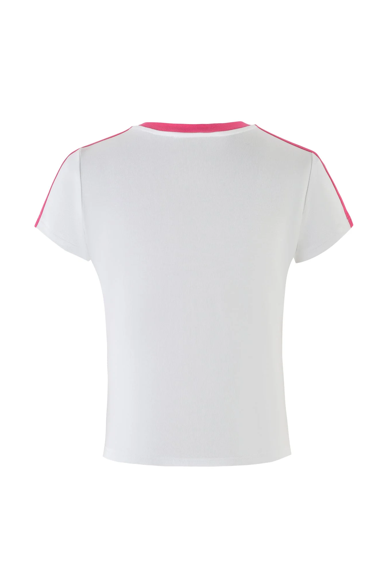 JENNIE TOP - WHITE : HOT PINK - Image 8