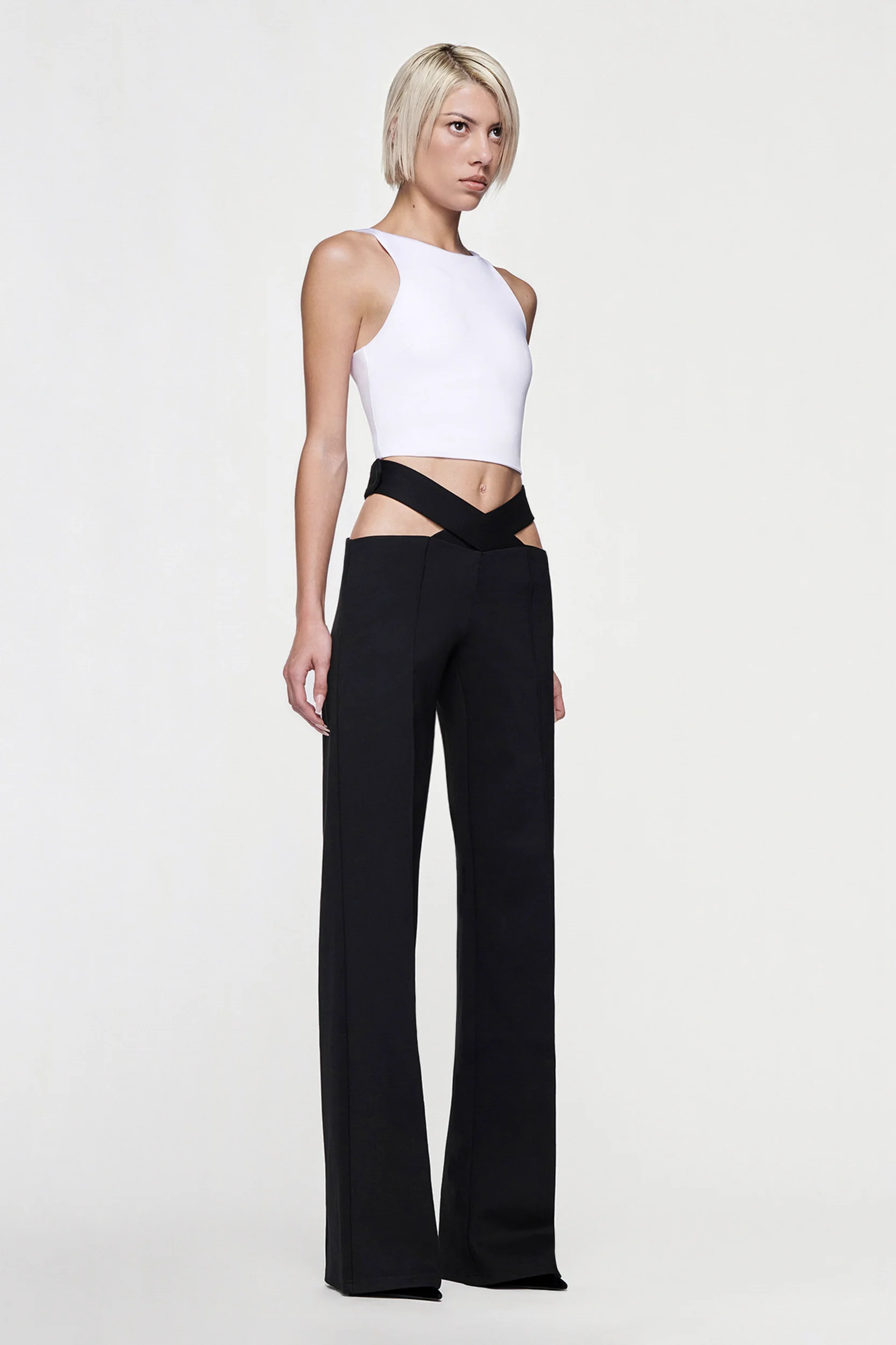 JULIETTE WIDE LEG PANT - BLACK - Image 2