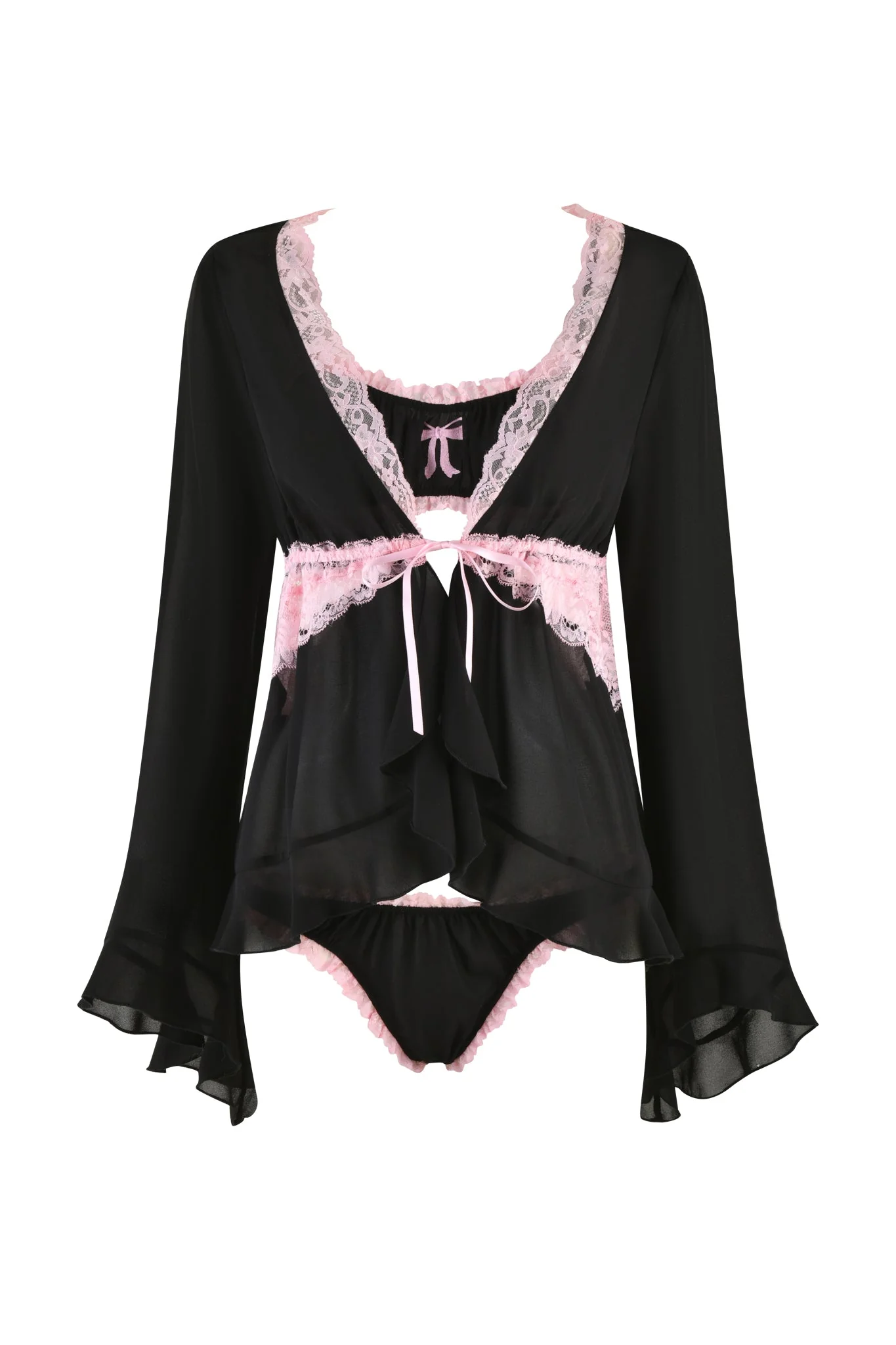 JUNIPER ROBE THREE-PIECE SET - BLACK - Image 7