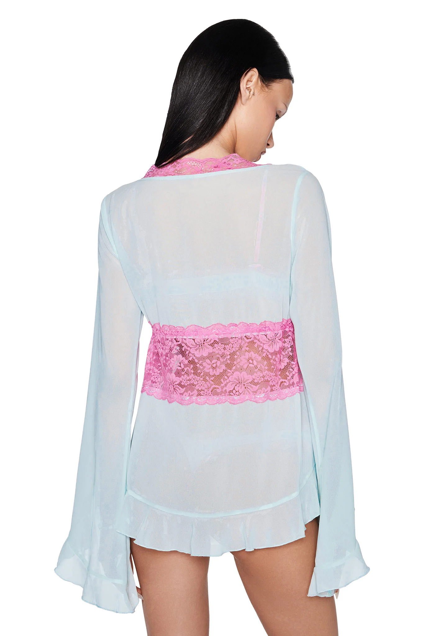 JUNIPER ROBE THREE-PIECE SET - GREEN : MINT GREEN - Image 3