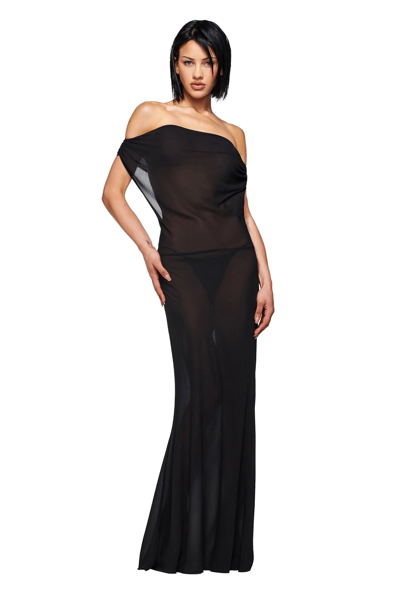 KAHLO MAXI DRESS - BLACK - Image 3