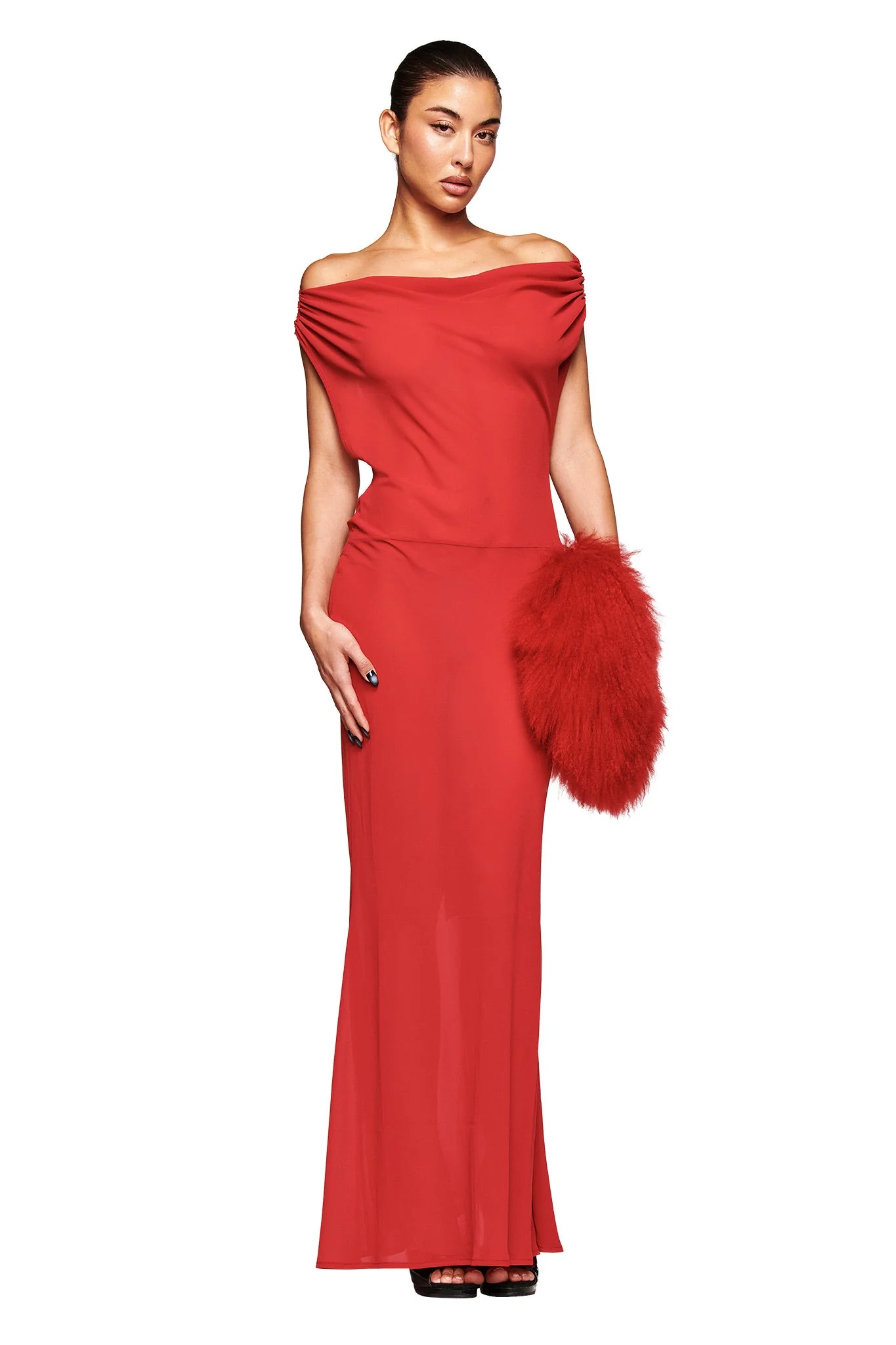 KAHLO MAXI DRESS - RED - Image 3