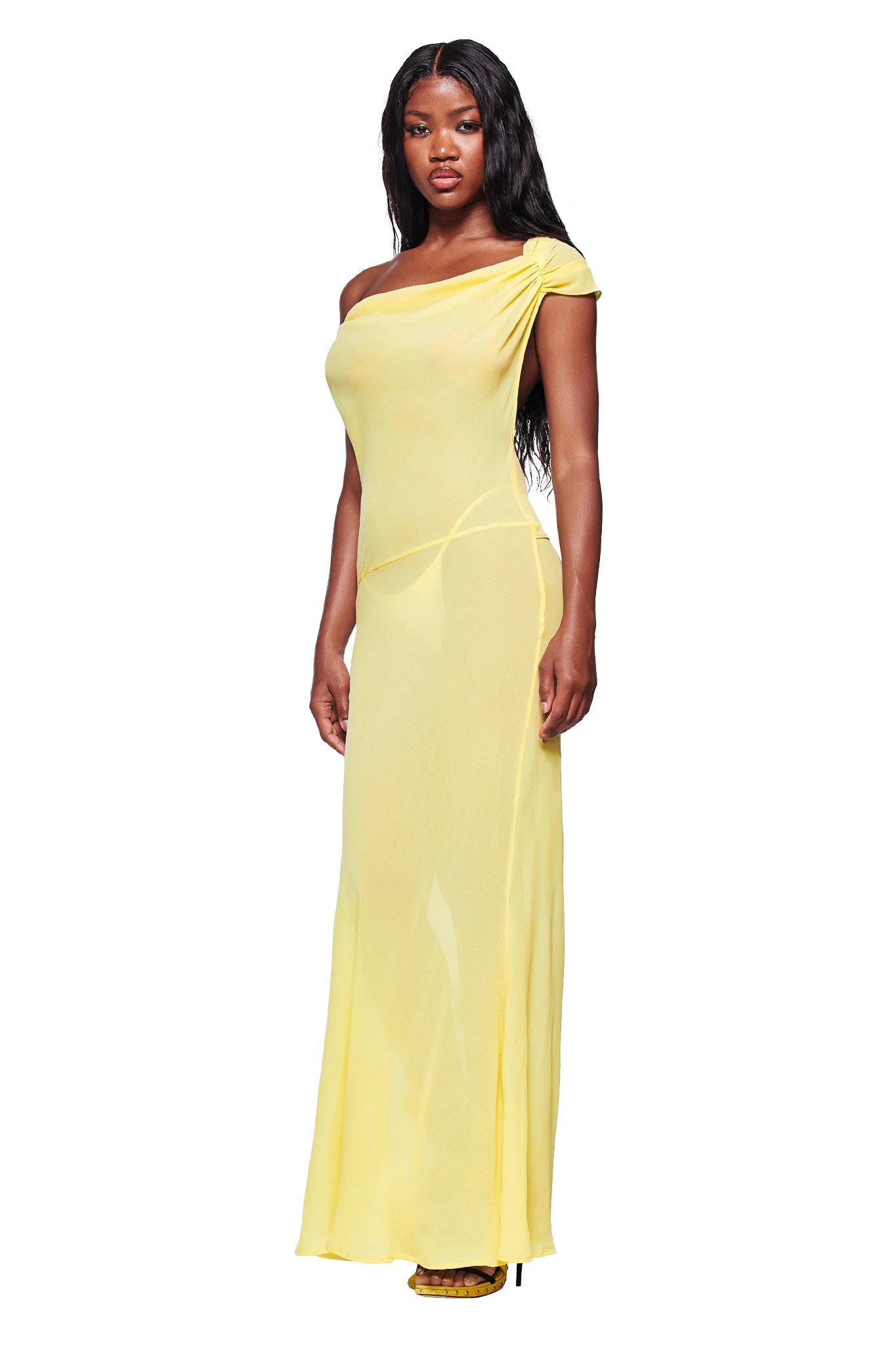 KAHLO MAXI DRESS - YELLOW - Image 2