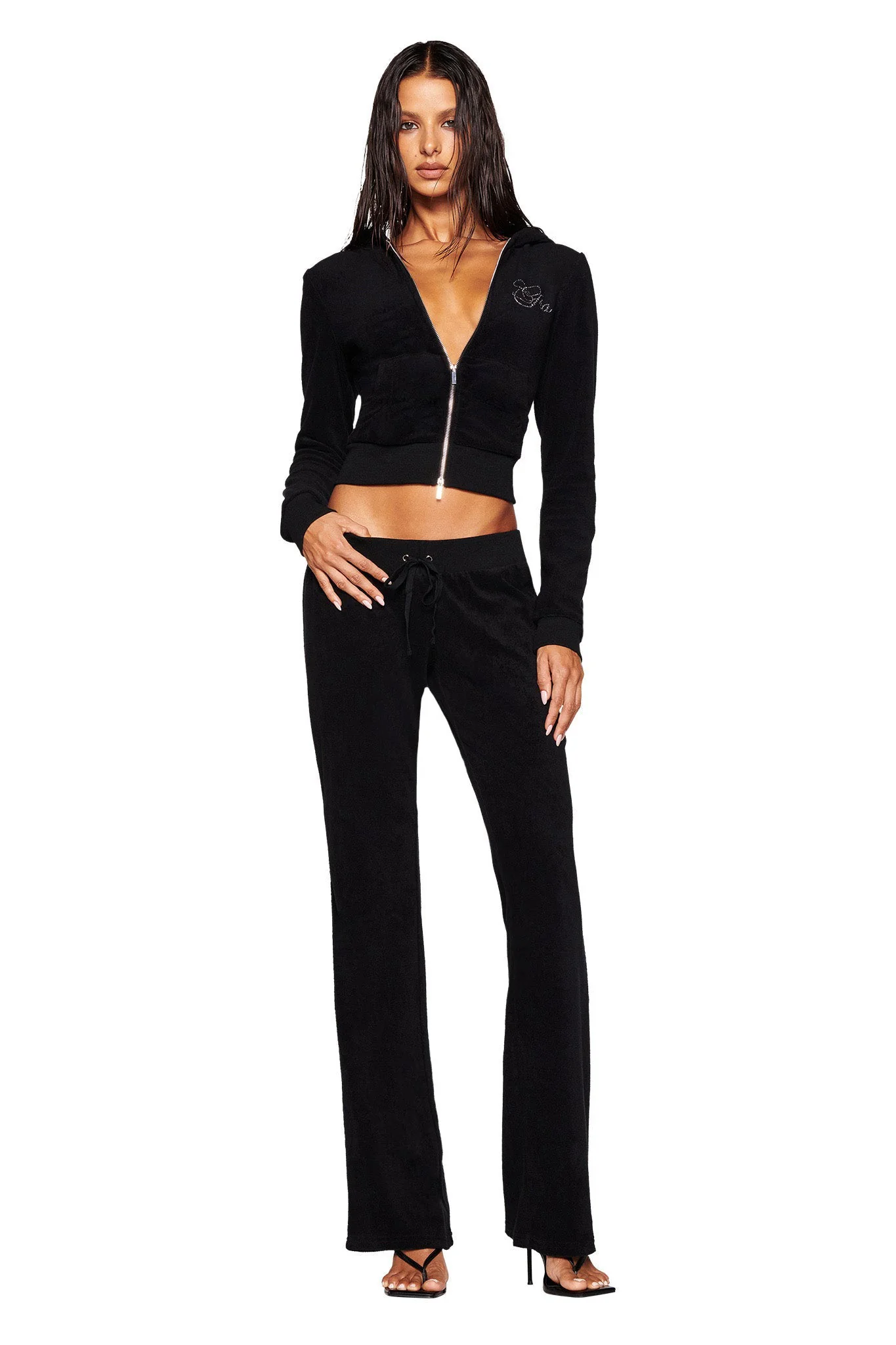 KAMERON TERRY JACKET - BLACK - Image 9