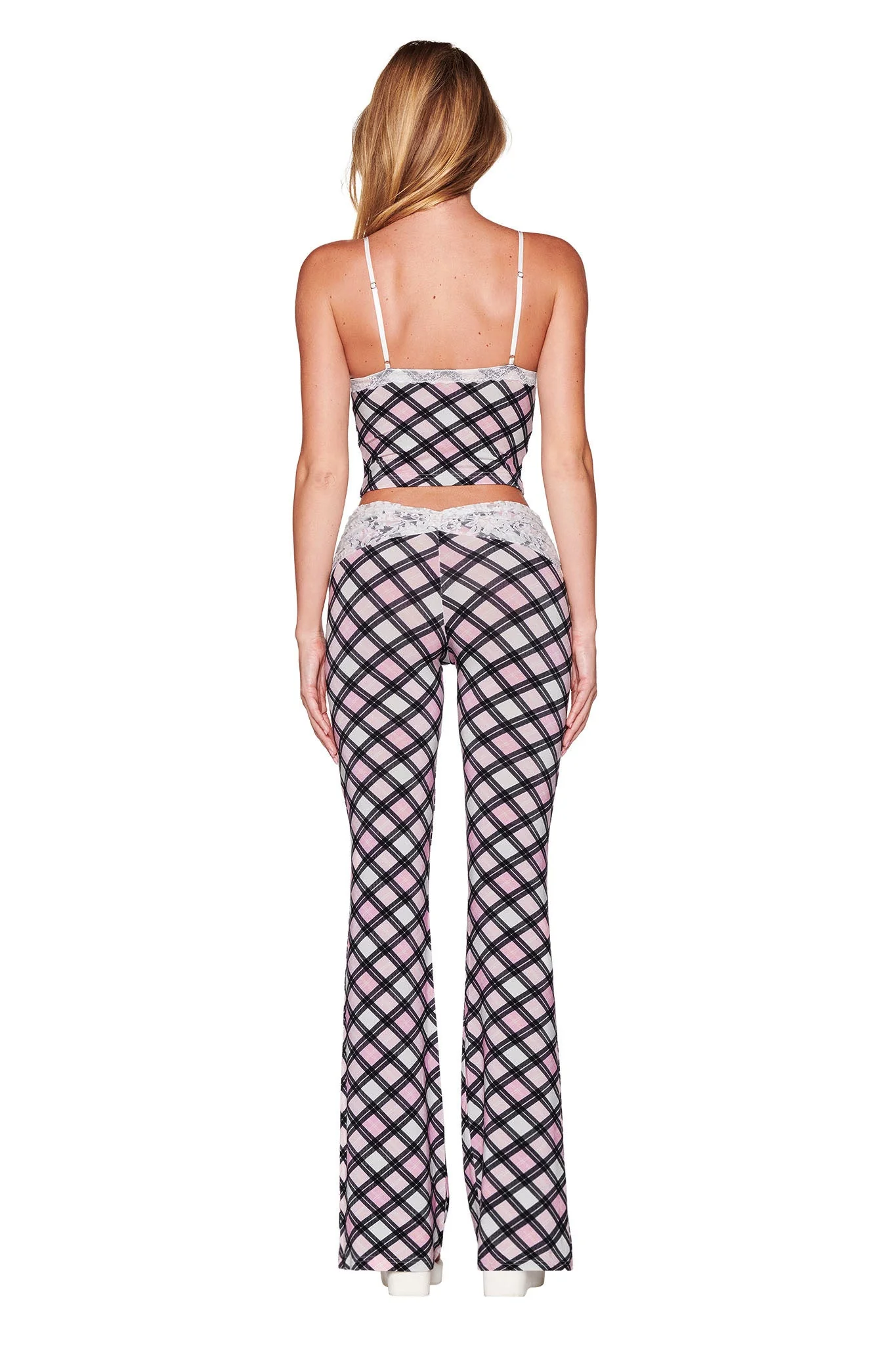 KENDRA PANT - PINK : PLAID - Image 3