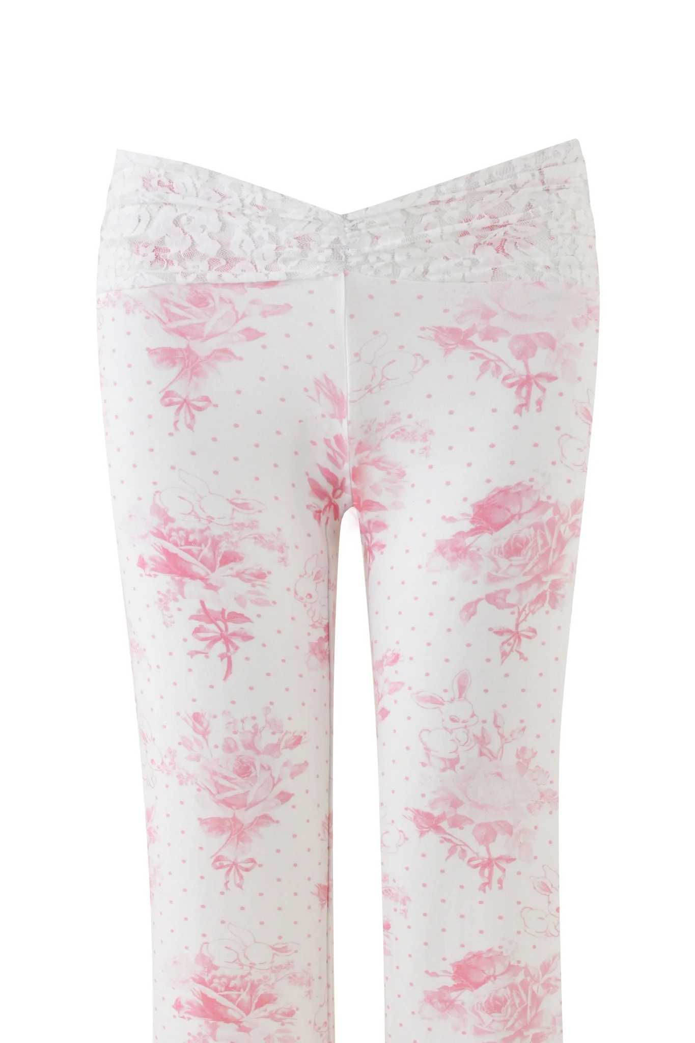KENDRA PANT - WHITE : FLORAL: BUNNY BOUQUET - Image 10