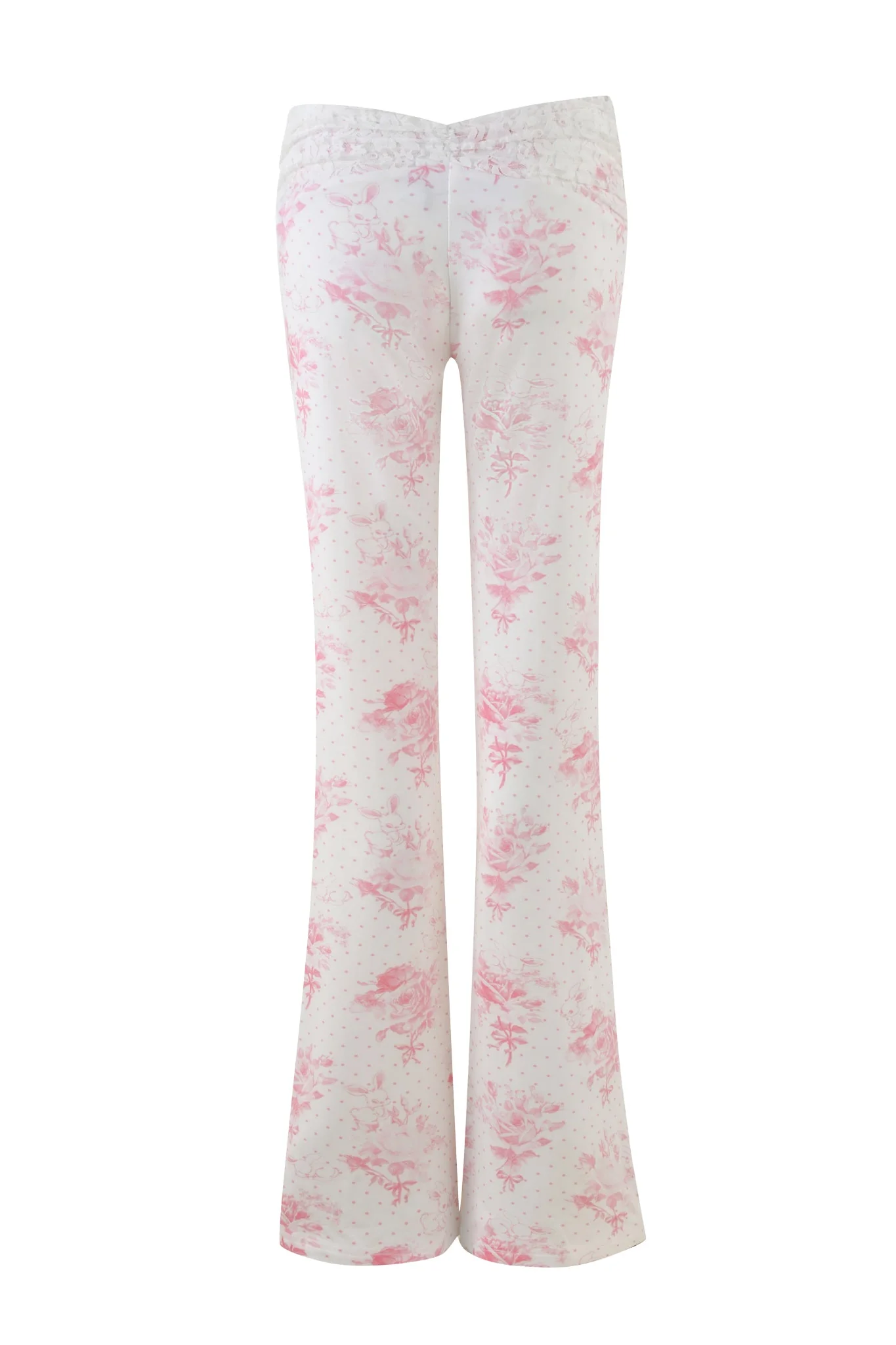 KENDRA PANT - WHITE : FLORAL: BUNNY BOUQUET - Image 6