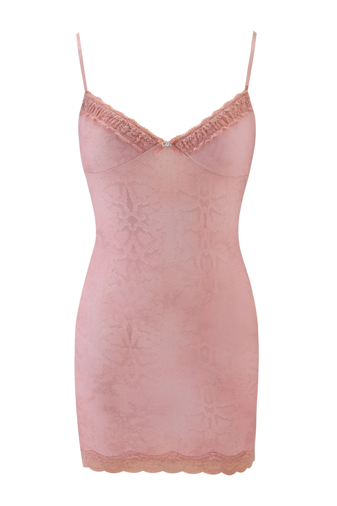 KISA SLIP DRESS - PEACH SERPENTINE - Image 5