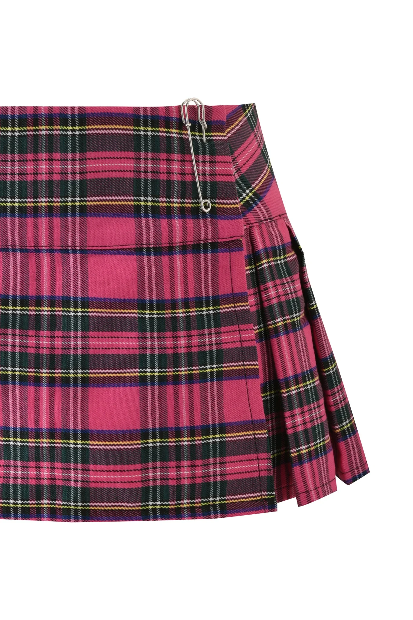 KITTEN MINI SKIRT - PINK PLAID - Image 10