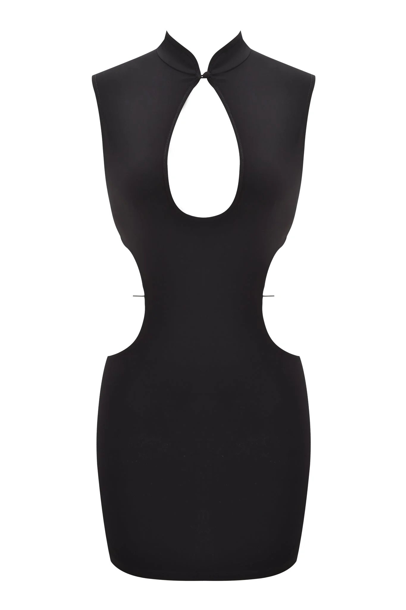 LARISA BACKLESS STRAP MINI DRESS - BLACK - Image 8