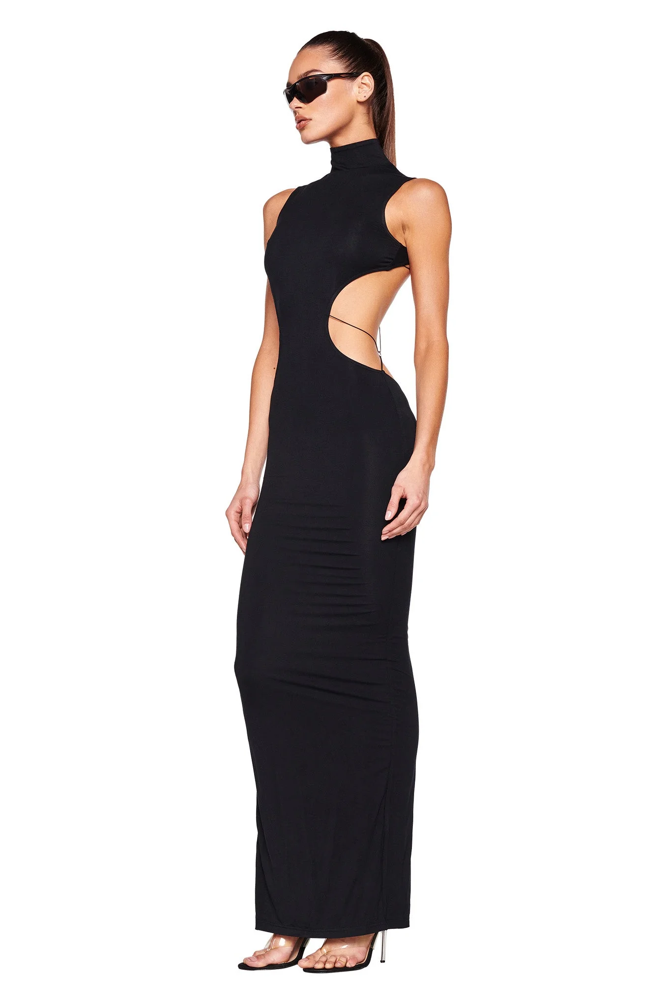 LARISA MAXI DRESS - BLACK - Image 5