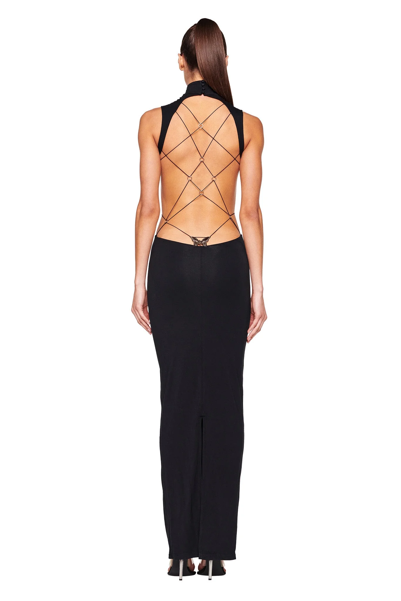 LARISA MAXI DRESS - BLACK - Image 7