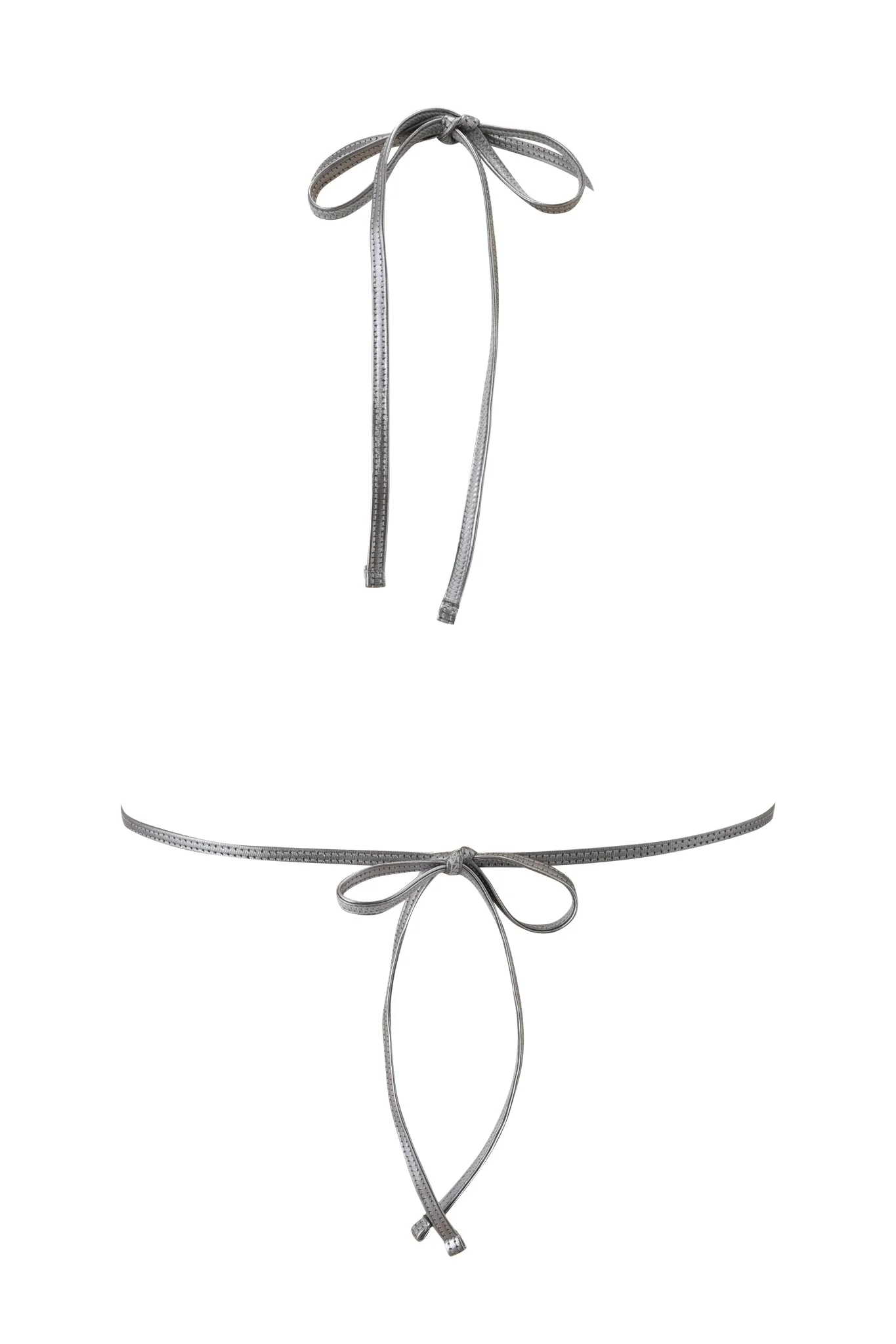 LIOR BIKINI TOP - SILVER - Image 7