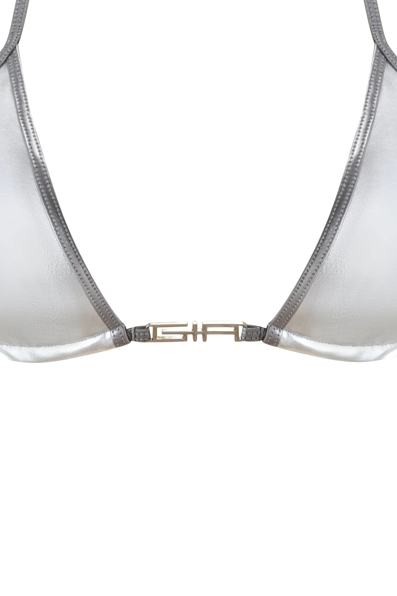 LIOR BIKINI TOP - SILVER - Image 8
