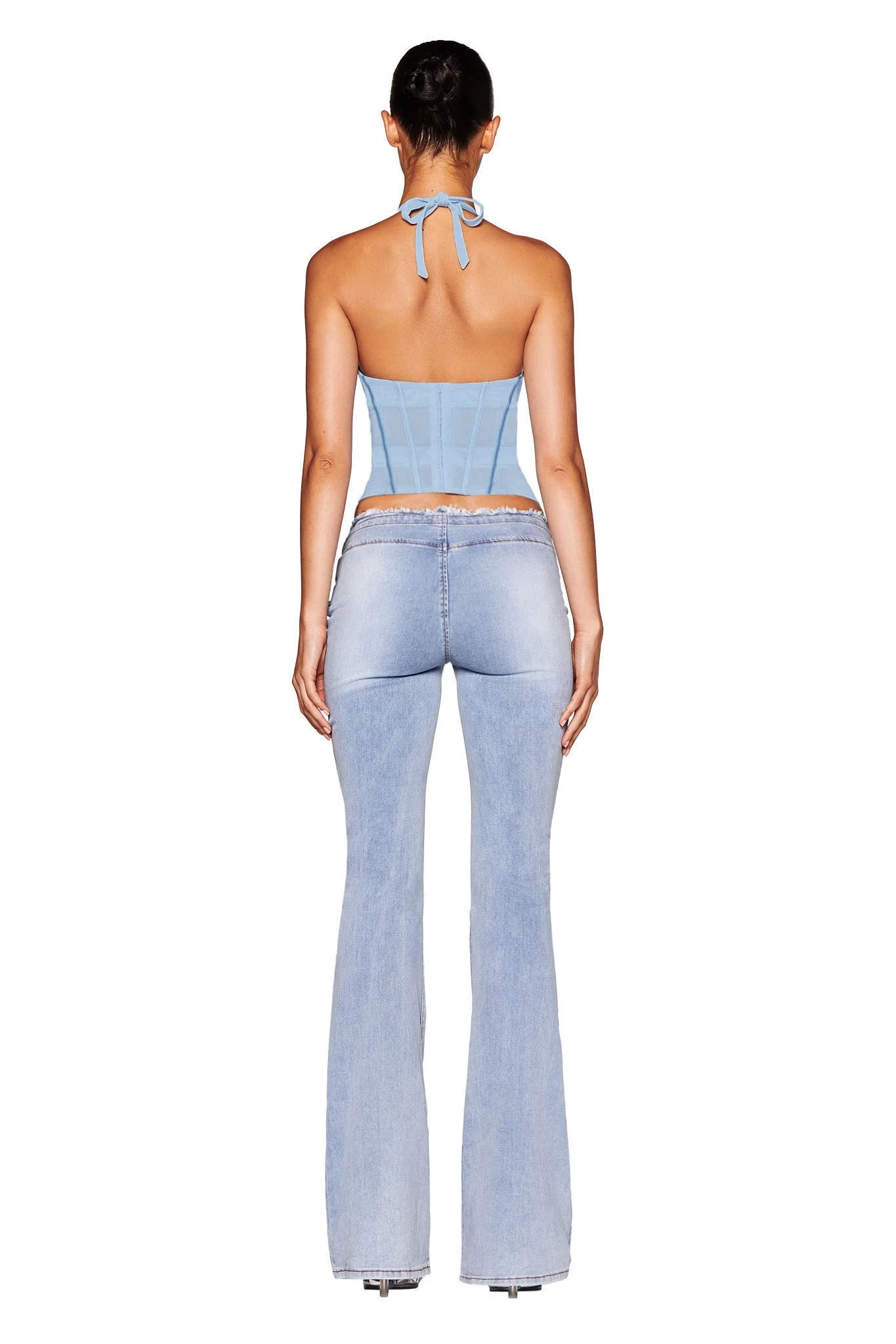 LOLA CORSET TOP - BLUE : BABY BLUE - Image 2