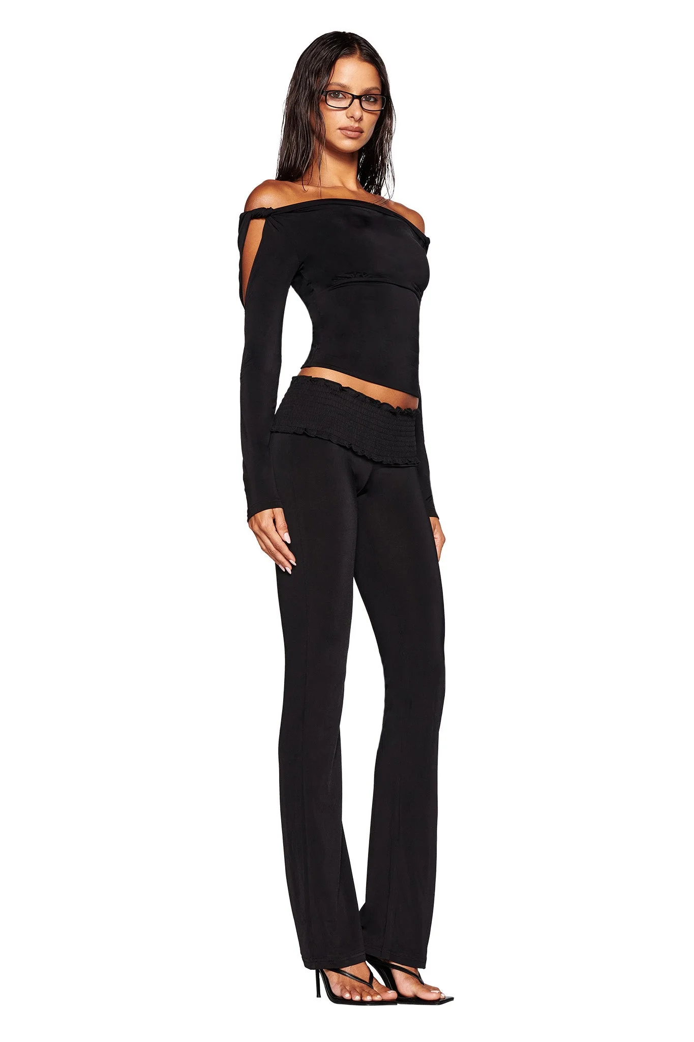 LORELAI TOP - BLACK - Image 2