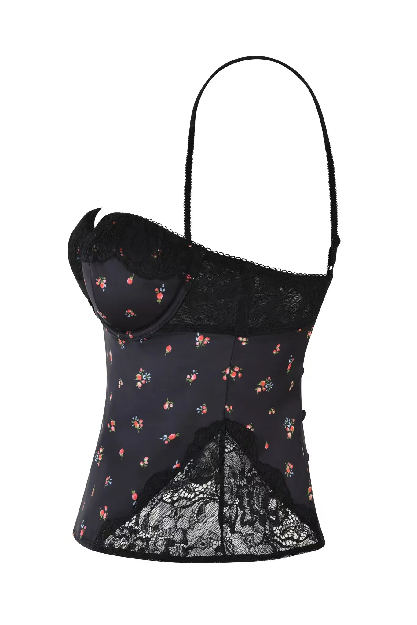 LUELLA CAMI TOP - BLACK : DITSY FLORAL - Image 8