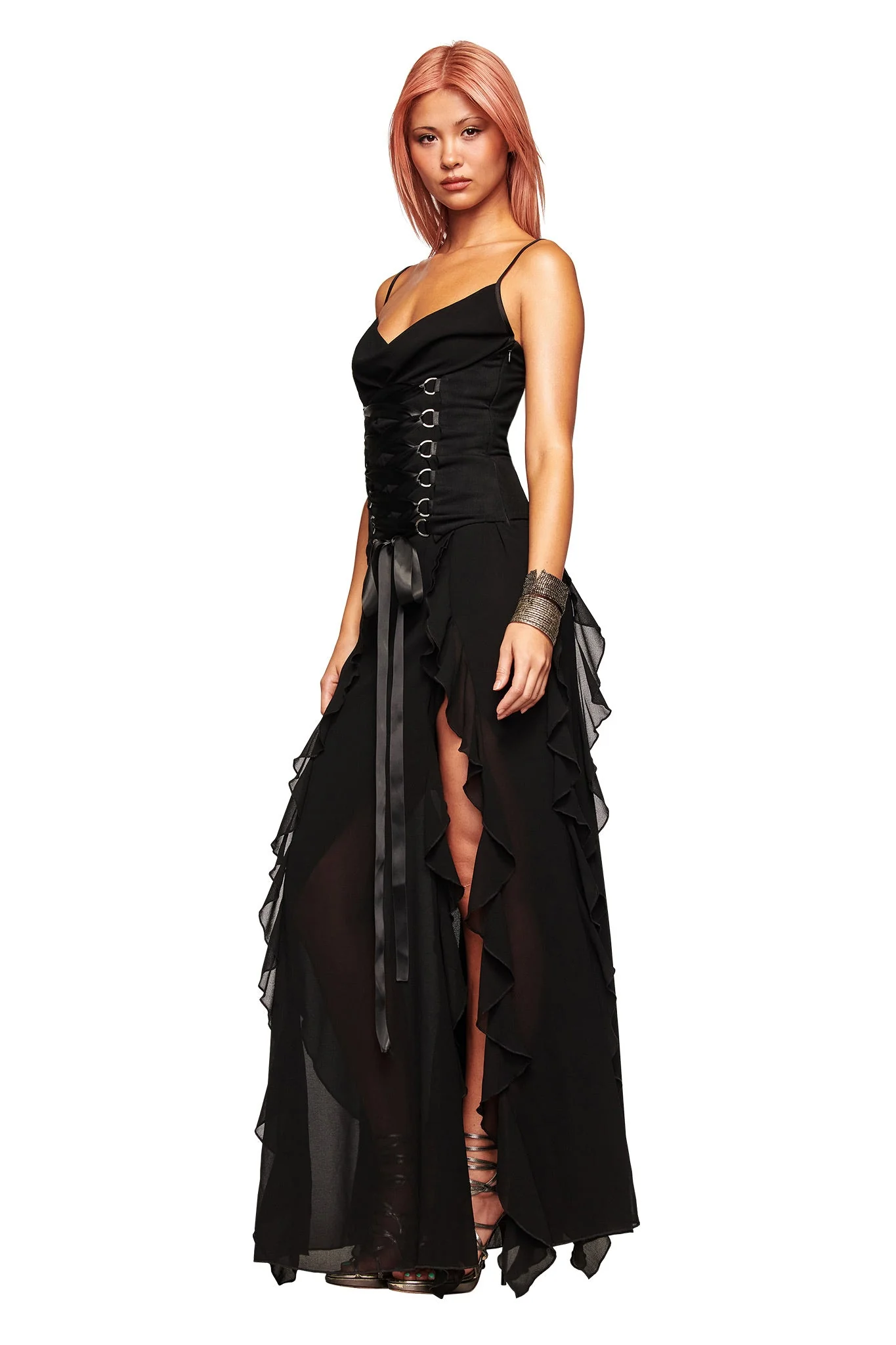 MARLETTE 2.0 MAXI DRESS - BLACK - Image 4