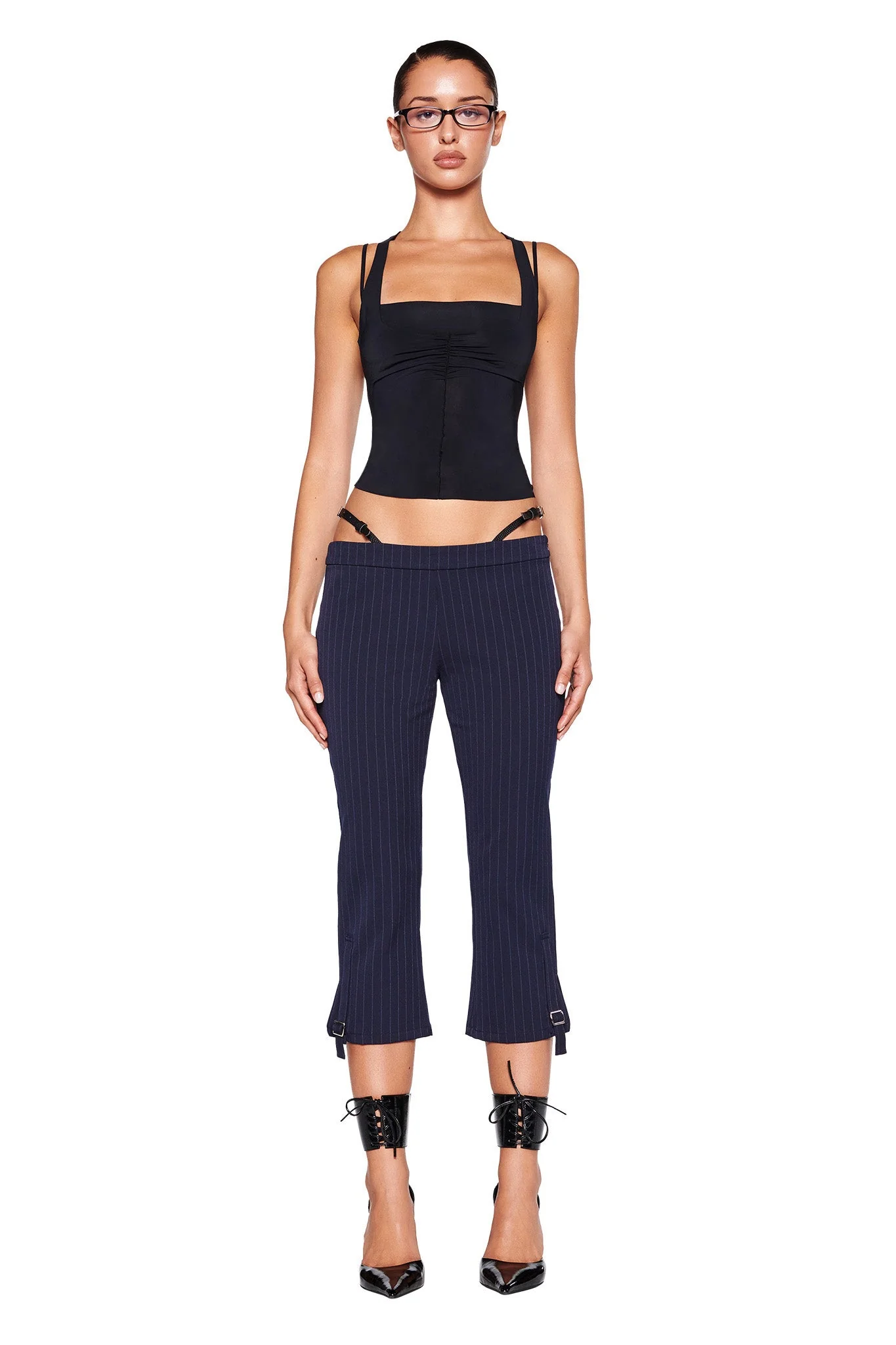 MARRION CAPRI - BLUE : PINSTRIPE - Image 2