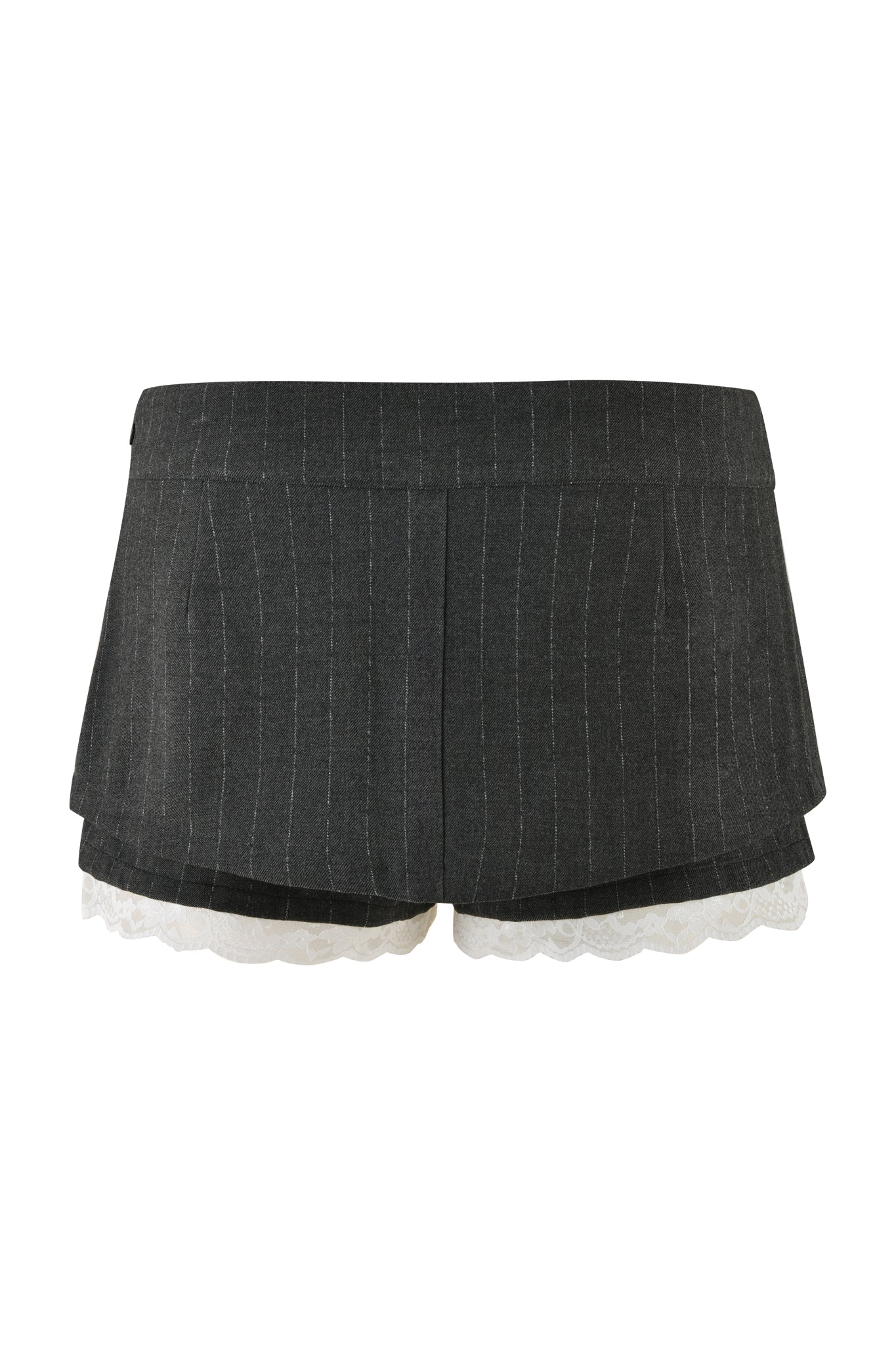 MARRION SKORT - GREY : PINSTRIPE - Image 8