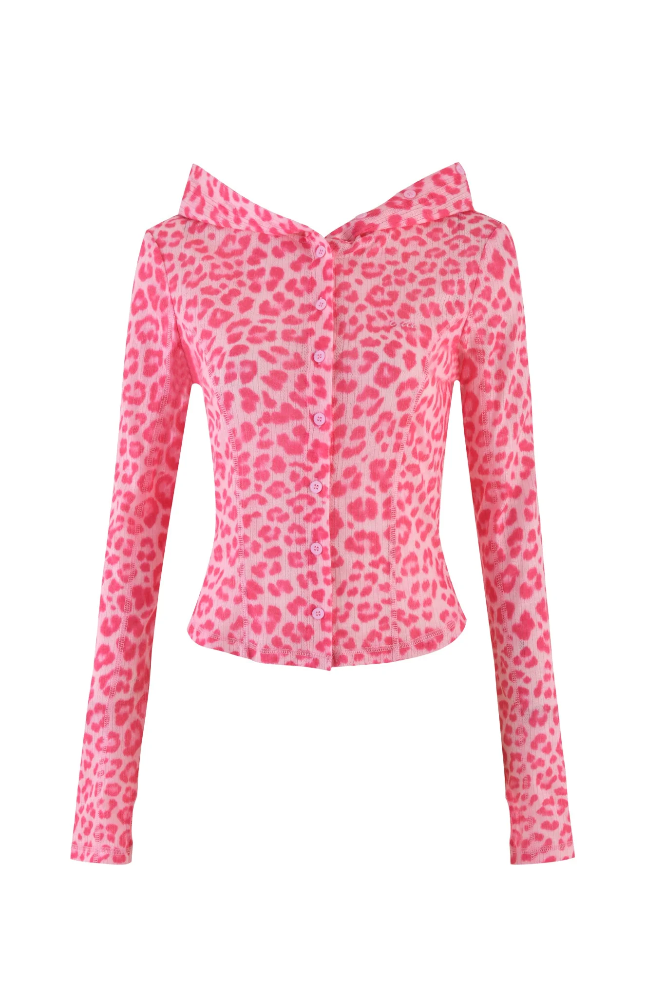 MIA HOODIE - PINK : PINK LEOPARD - Image 7