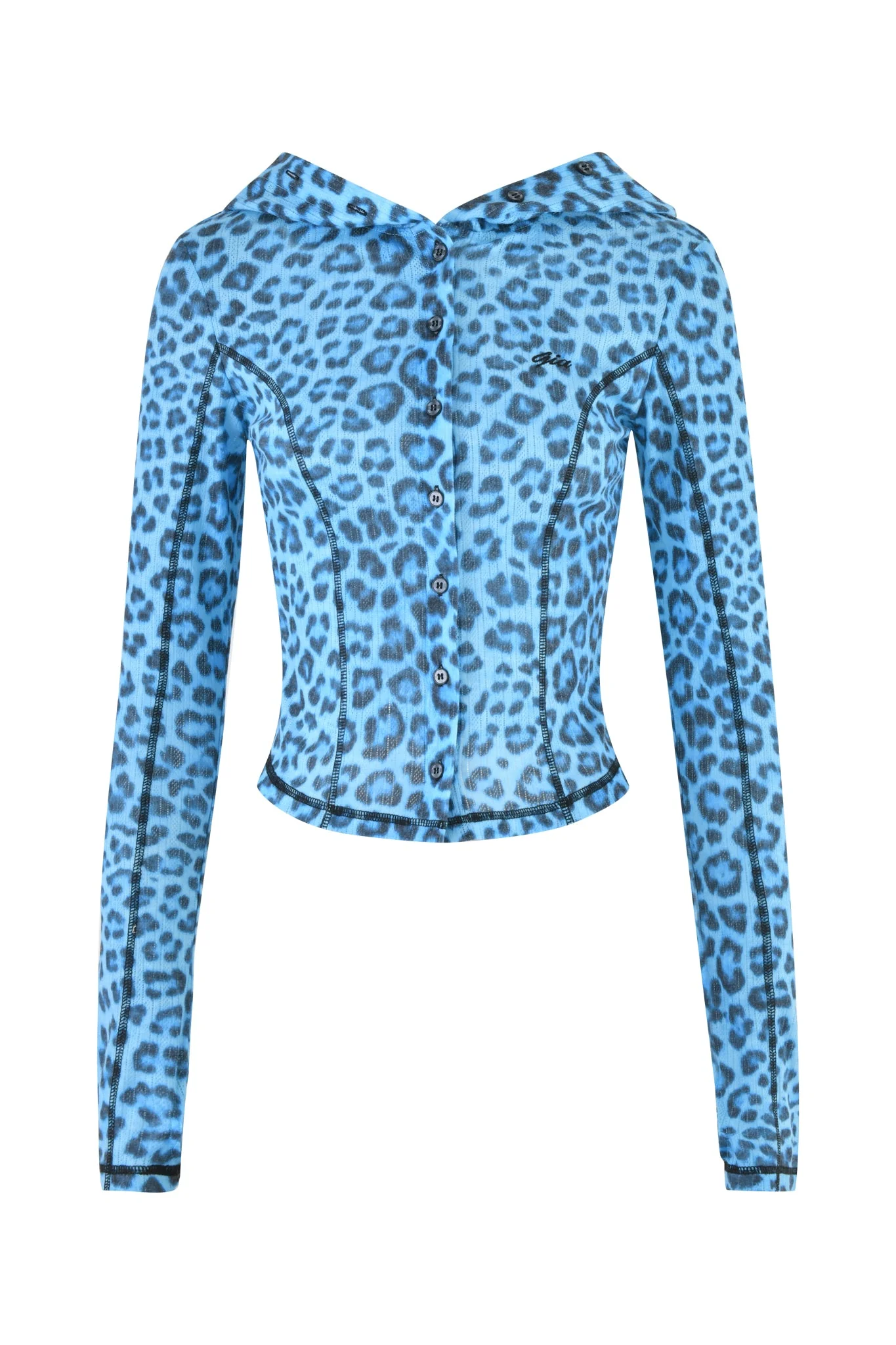 MIA HOODIE - TEAL LEOPARD - Image 7