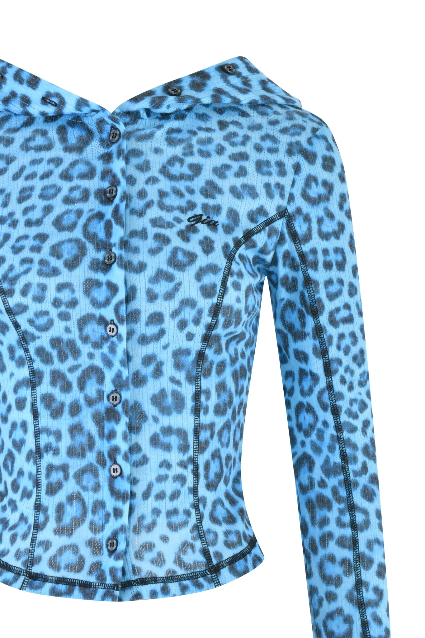 MIA HOODIE - TEAL LEOPARD - Image 9