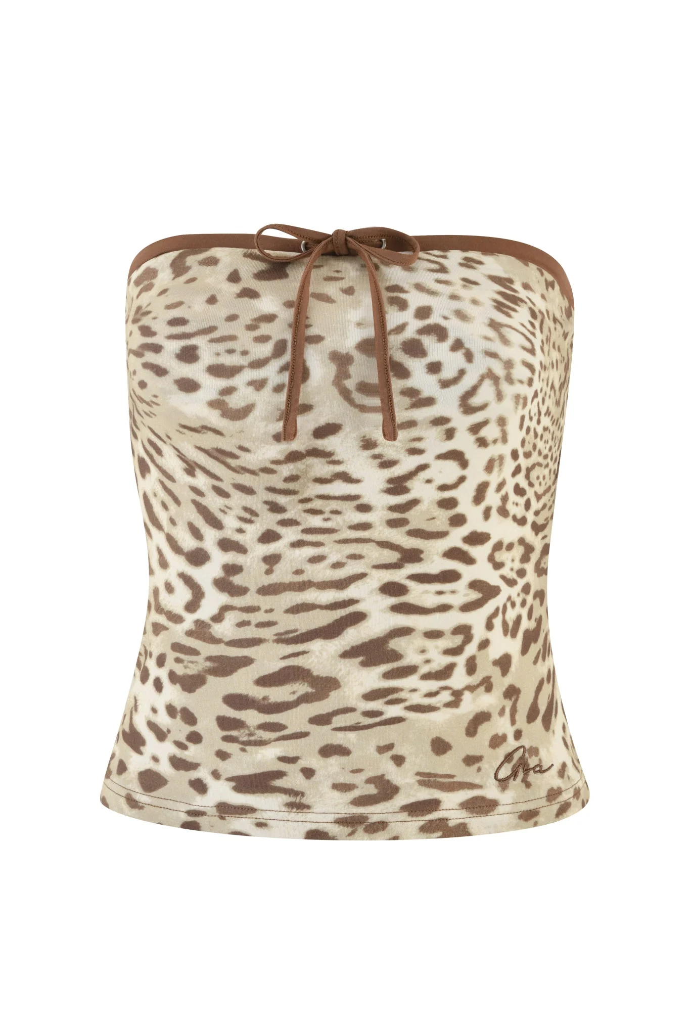 MICHELLE BOOB TUBE - NEUTRAL : LEOPARD LIMBO - Image 5