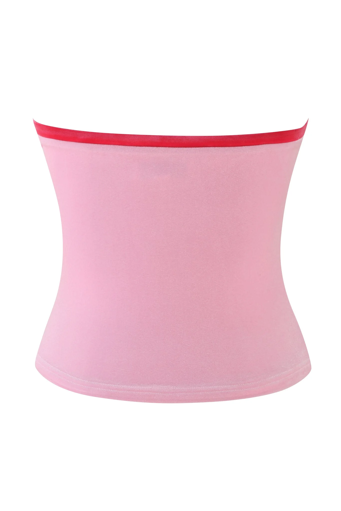 MICHELLE VELOUR BOOB TUBE - PINK - Image 7