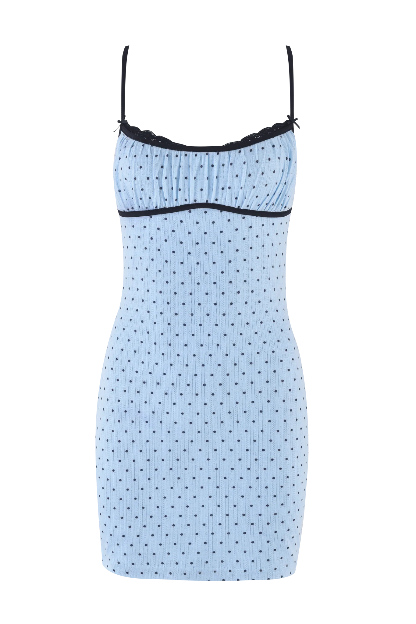 MILA SLIP DRESS - BLUE - Image 9