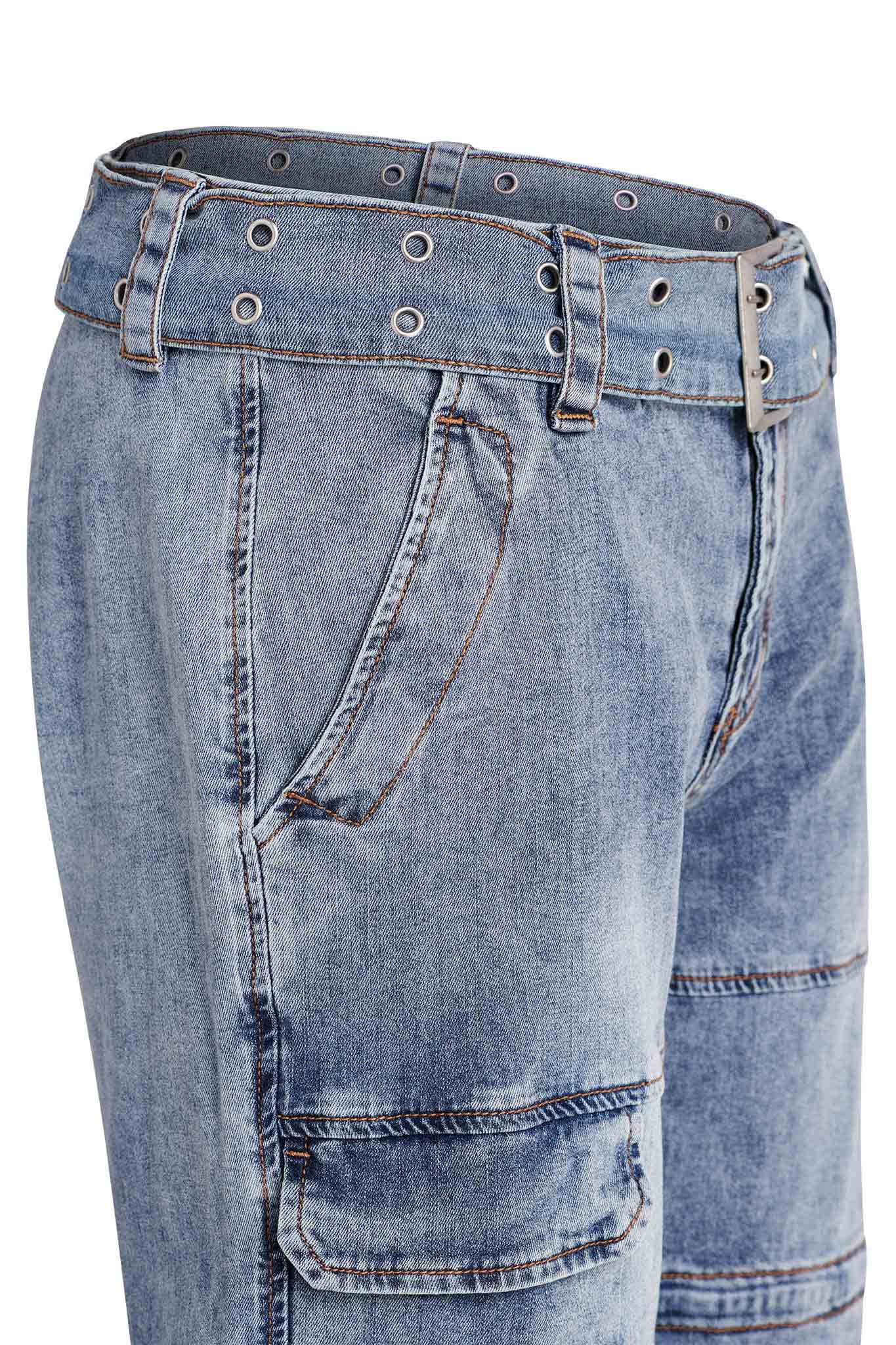 NAIMA CARGO PANT - DENIM - Image 8