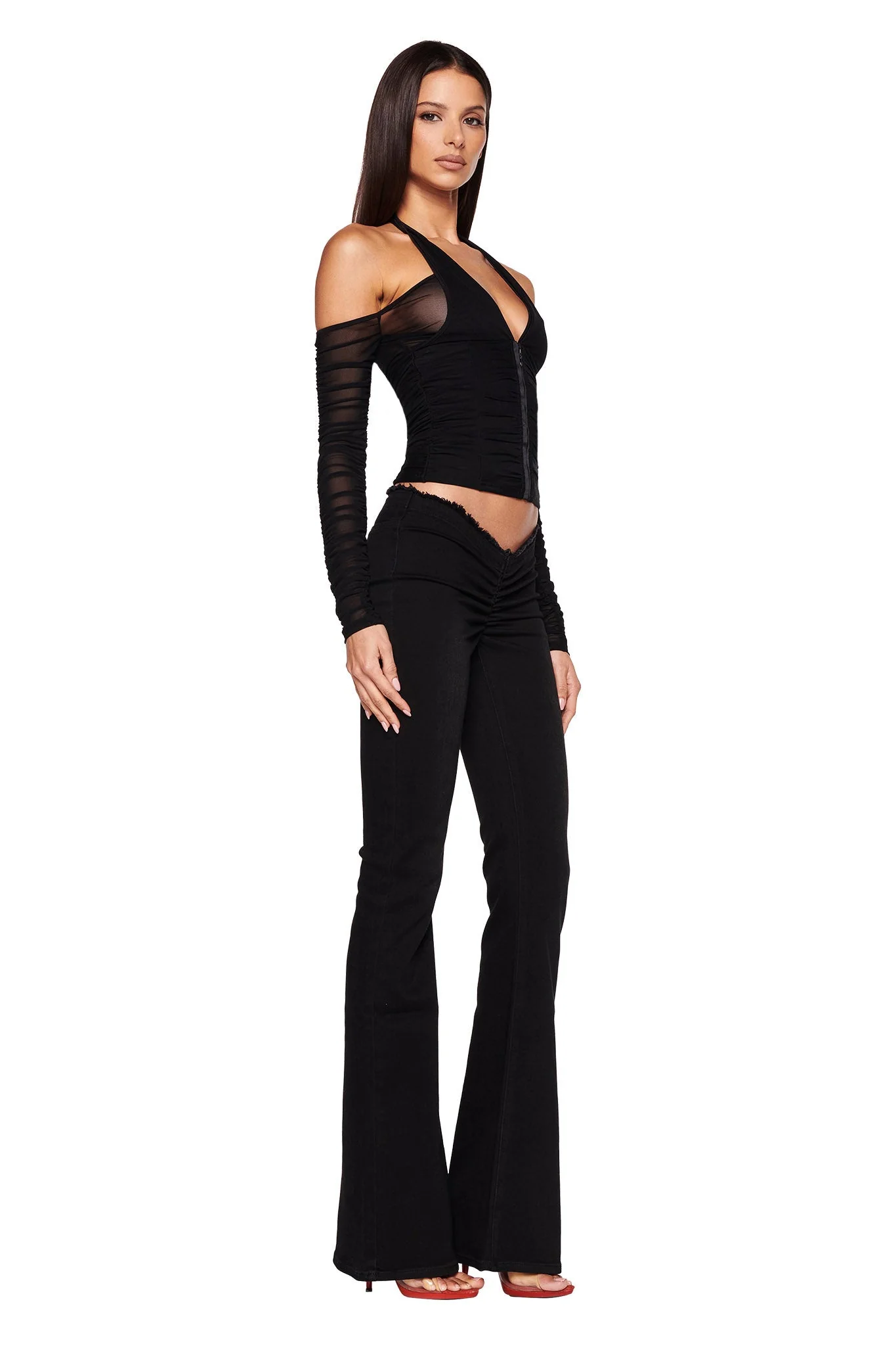 NEAVAH DENIM PANT - BLACK - Image 2