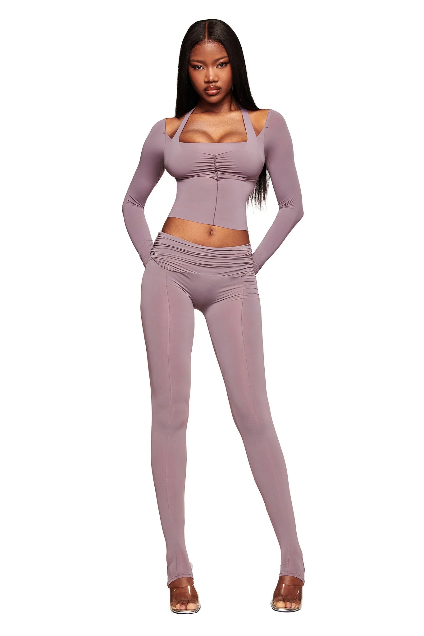 NERINA LEGGING - DUSTY LILAC - Image 3