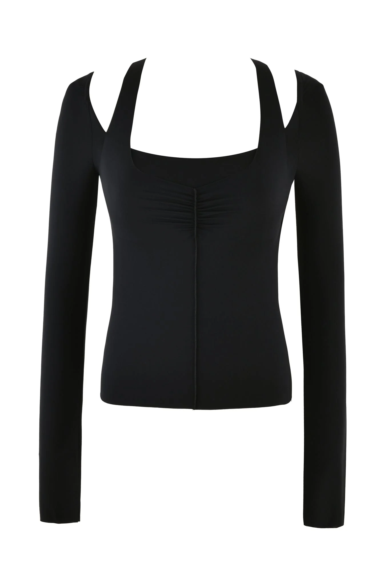 NERINA LONG SLEEVE TOP - BLACK - Image 7