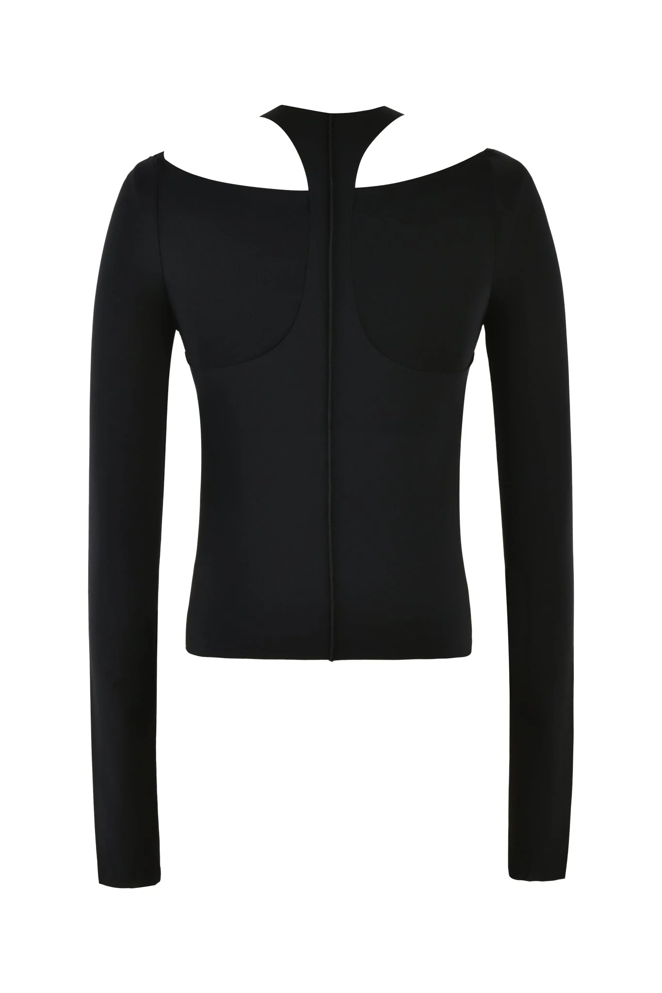 NERINA LONG SLEEVE TOP - BLACK - Image 8