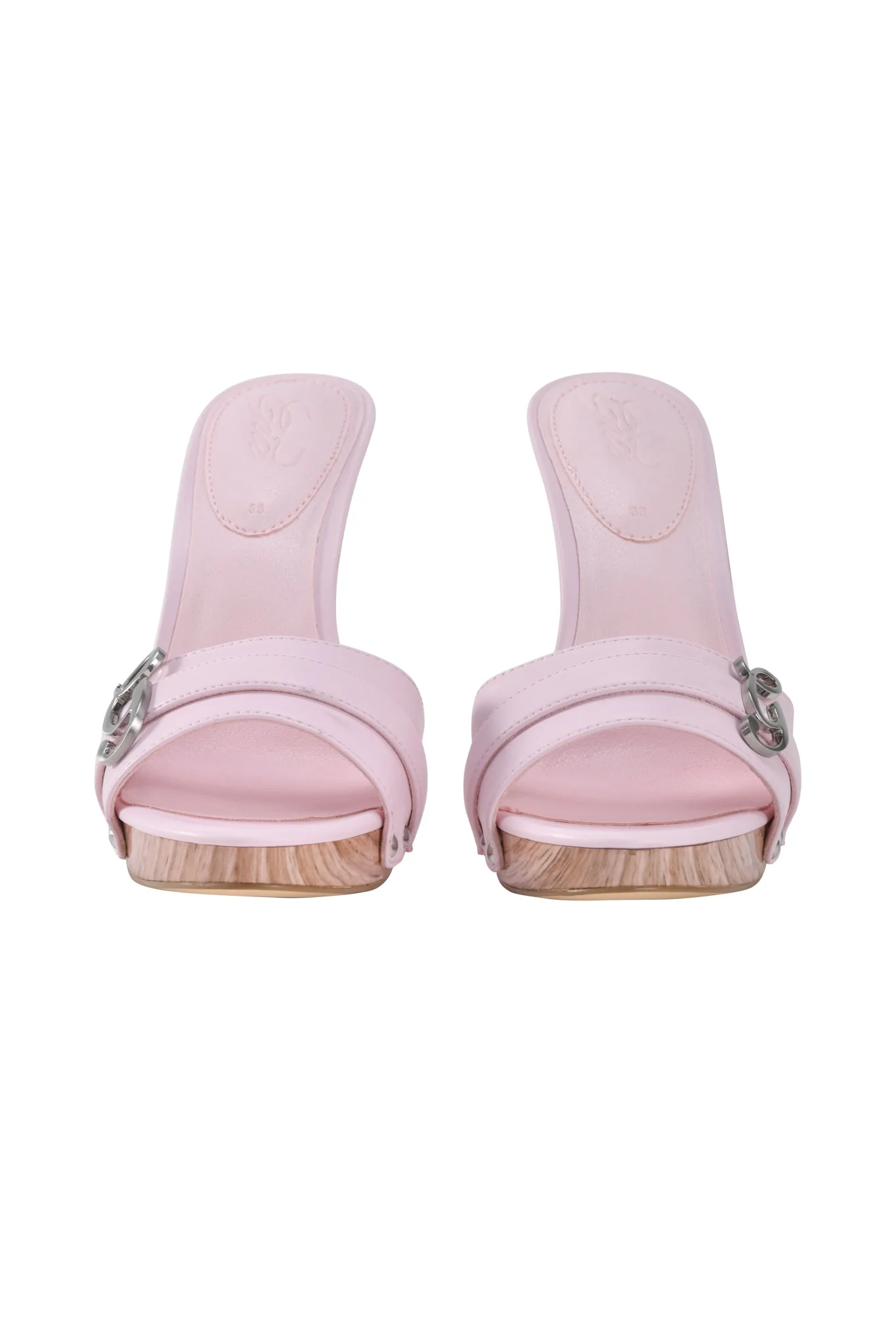 NICKY HEEL - STUDDED BABY PINK - Image 4