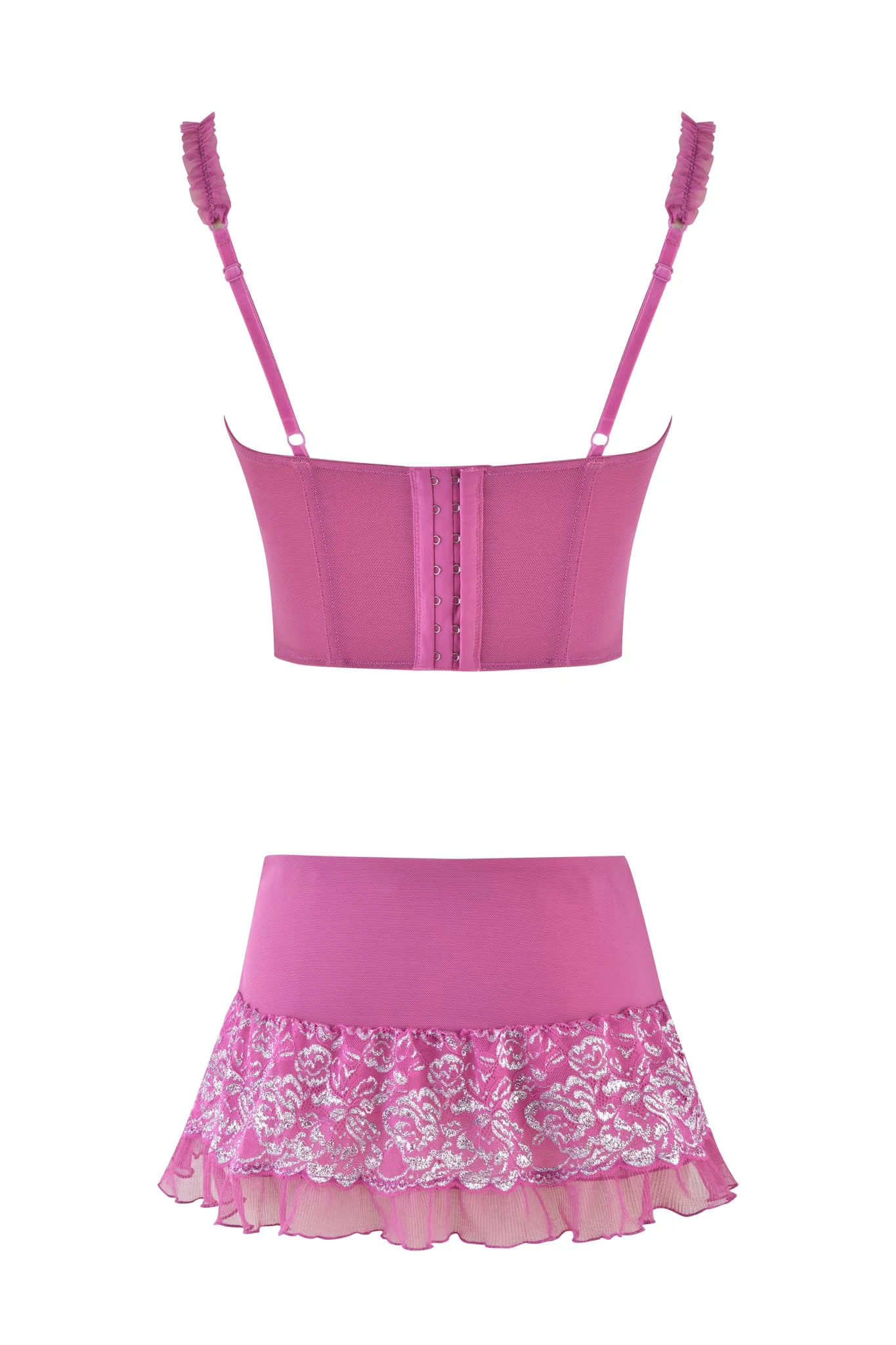 NYSSA 2.0 METALLIC BUSTIER SET - PINK - Image 8