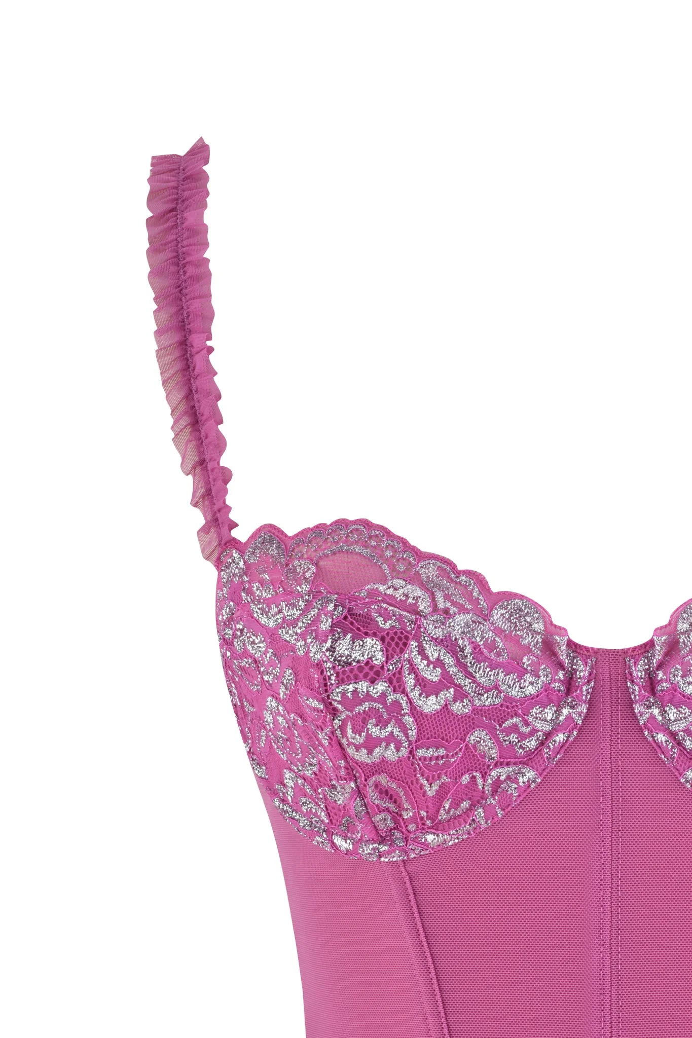 NYSSA 2.0 METALLIC BUSTIER SET - PINK - Image 9