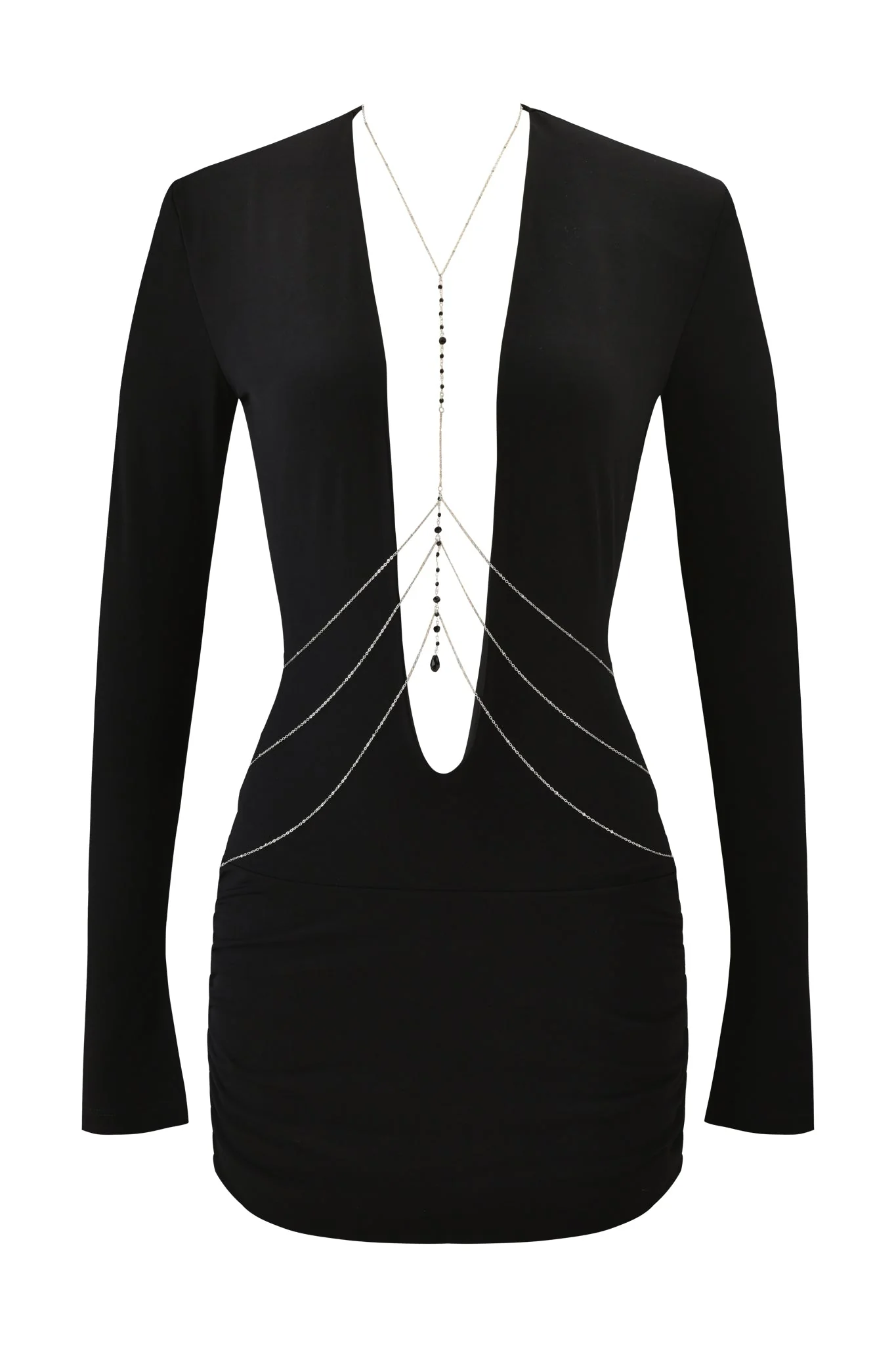PADMA MINI DRESS - BLACK - Image 5