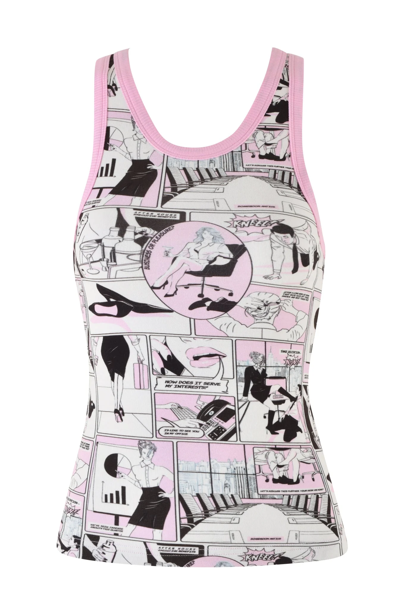 PENELOPE TANK - PINK :COMIC PRINT - Image 6
